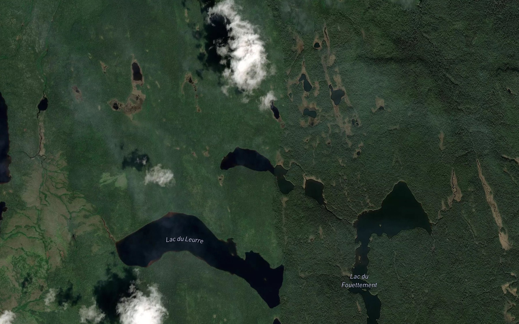 Satellite map of the Lac Cuissarde