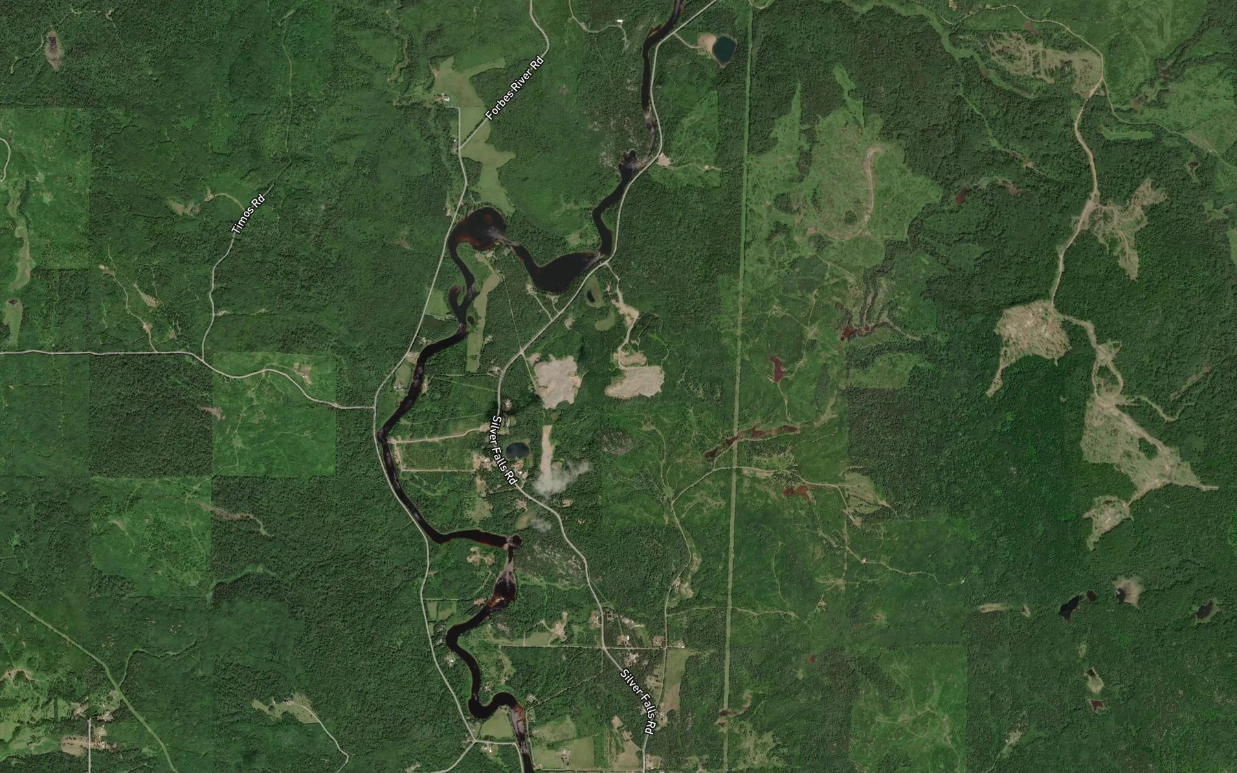 Satellite map of the Paddys Rapids
