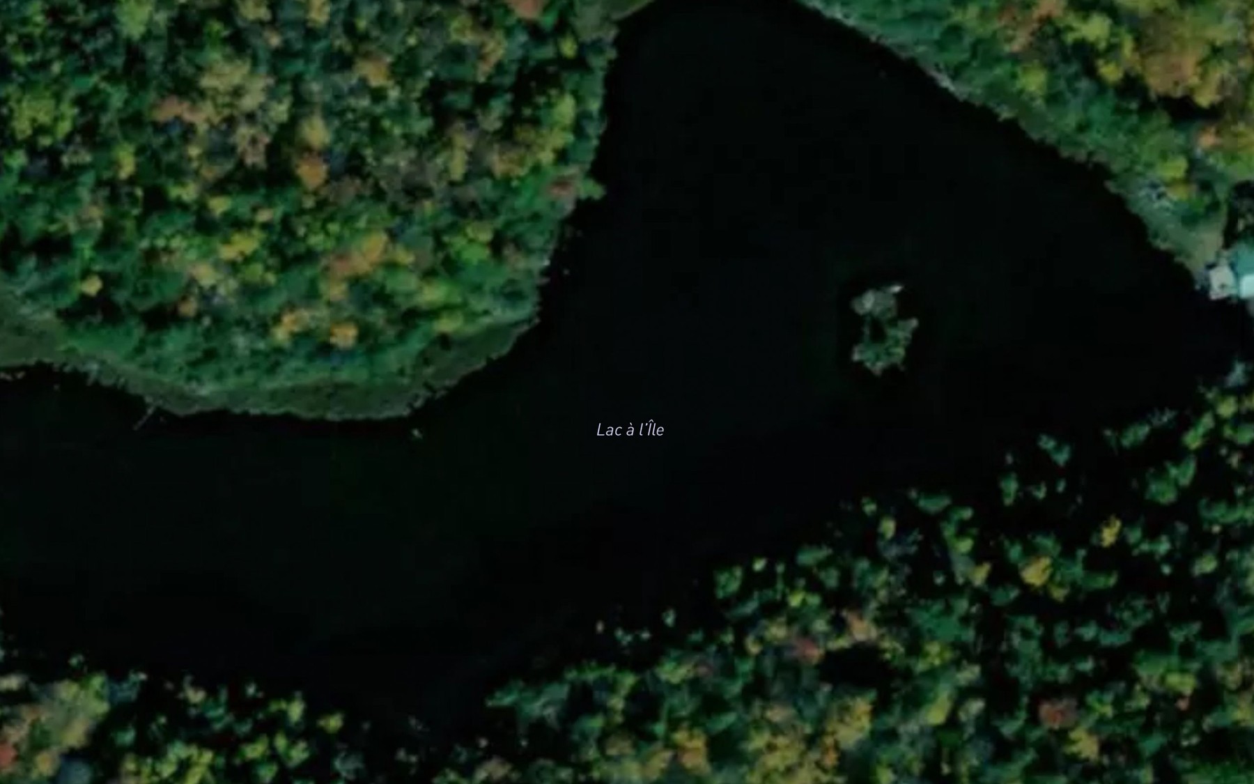 Satellite map of the Lac a l'Ile