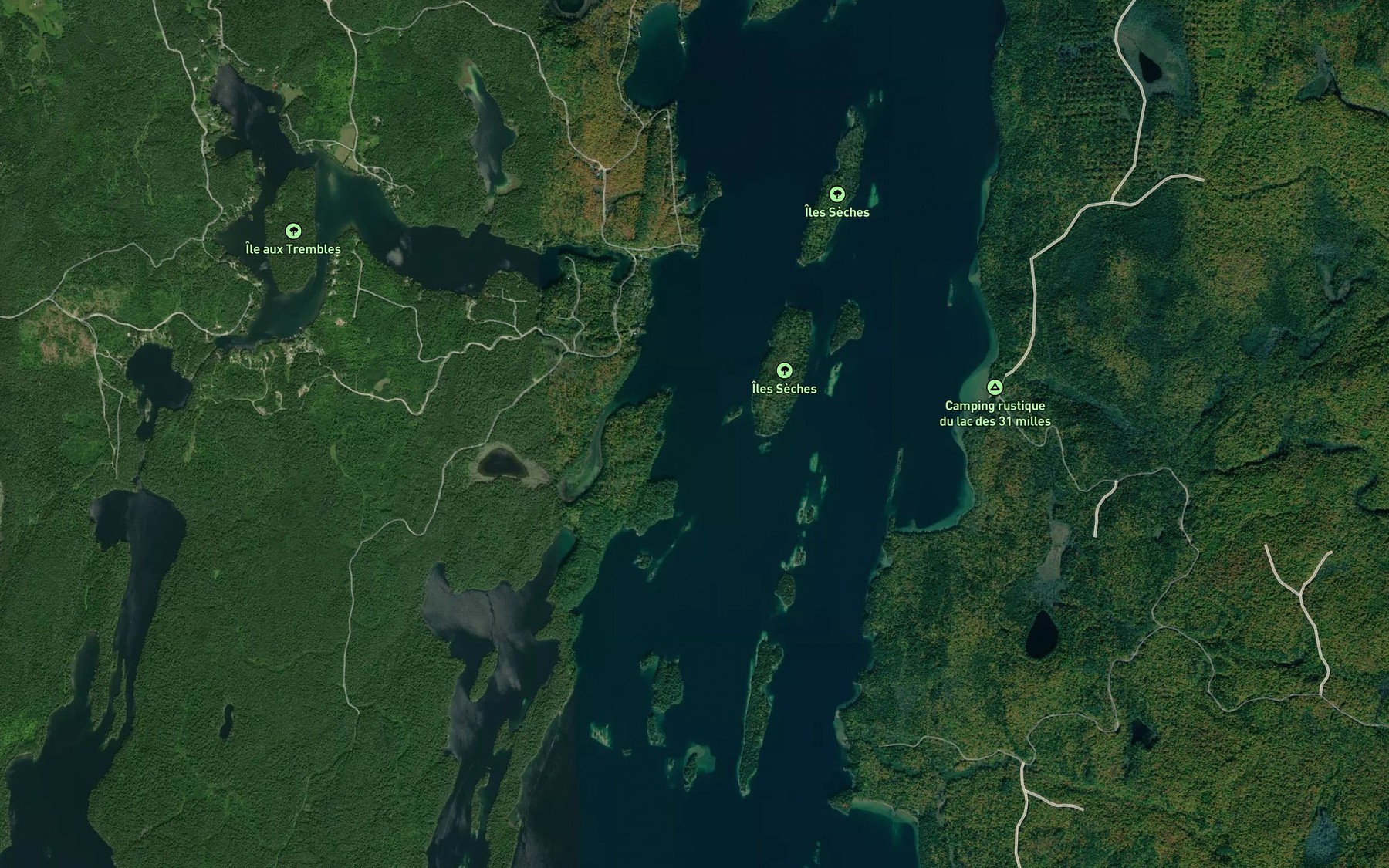 Satellite map of the Baie de Vase
