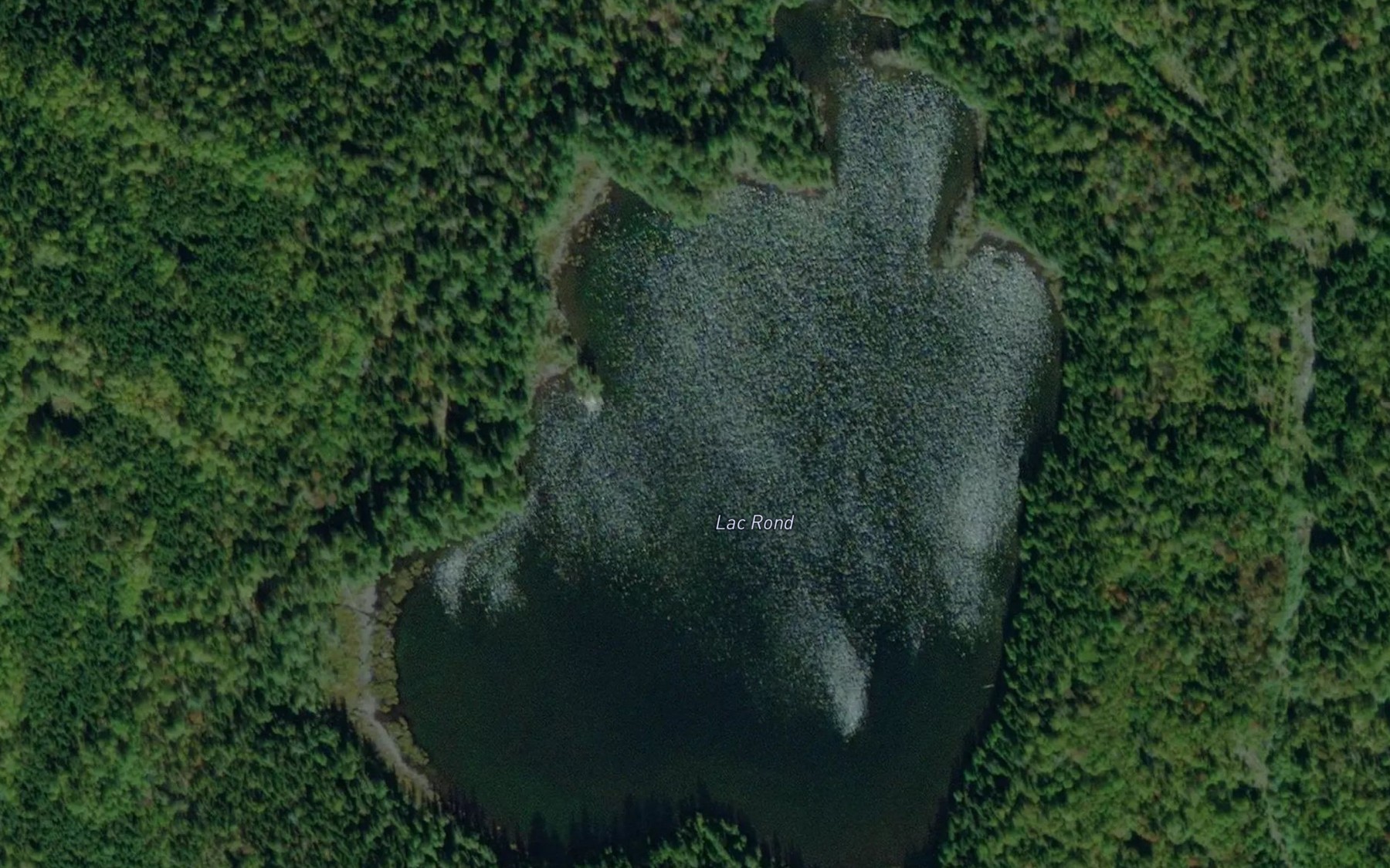 Satellite map of the Lac Rond