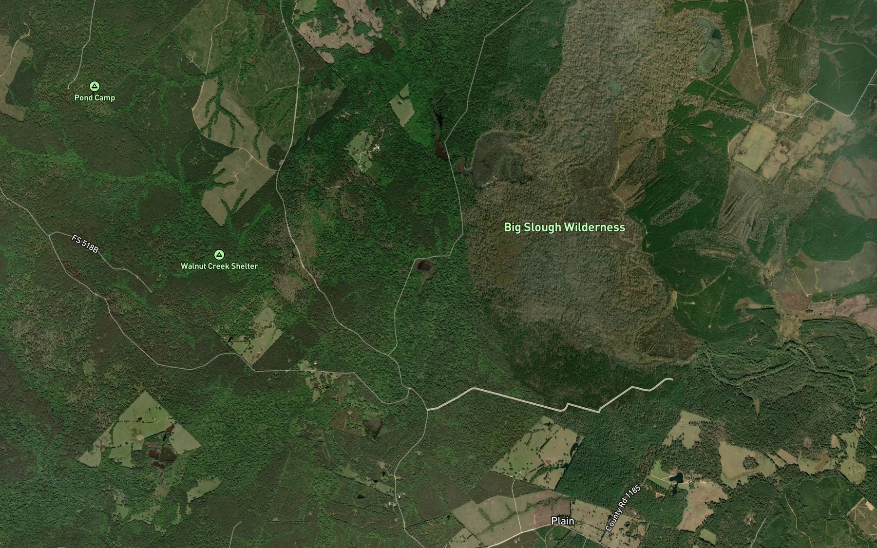 Satellite map of the Windbush Branch