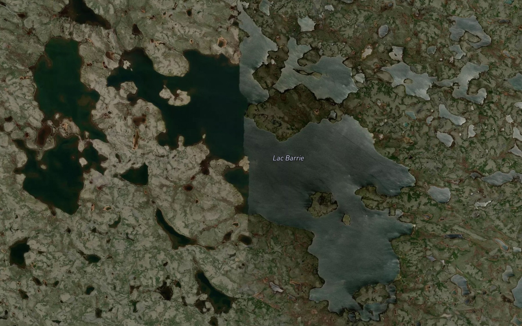 Satellite map of the Lac Barrie