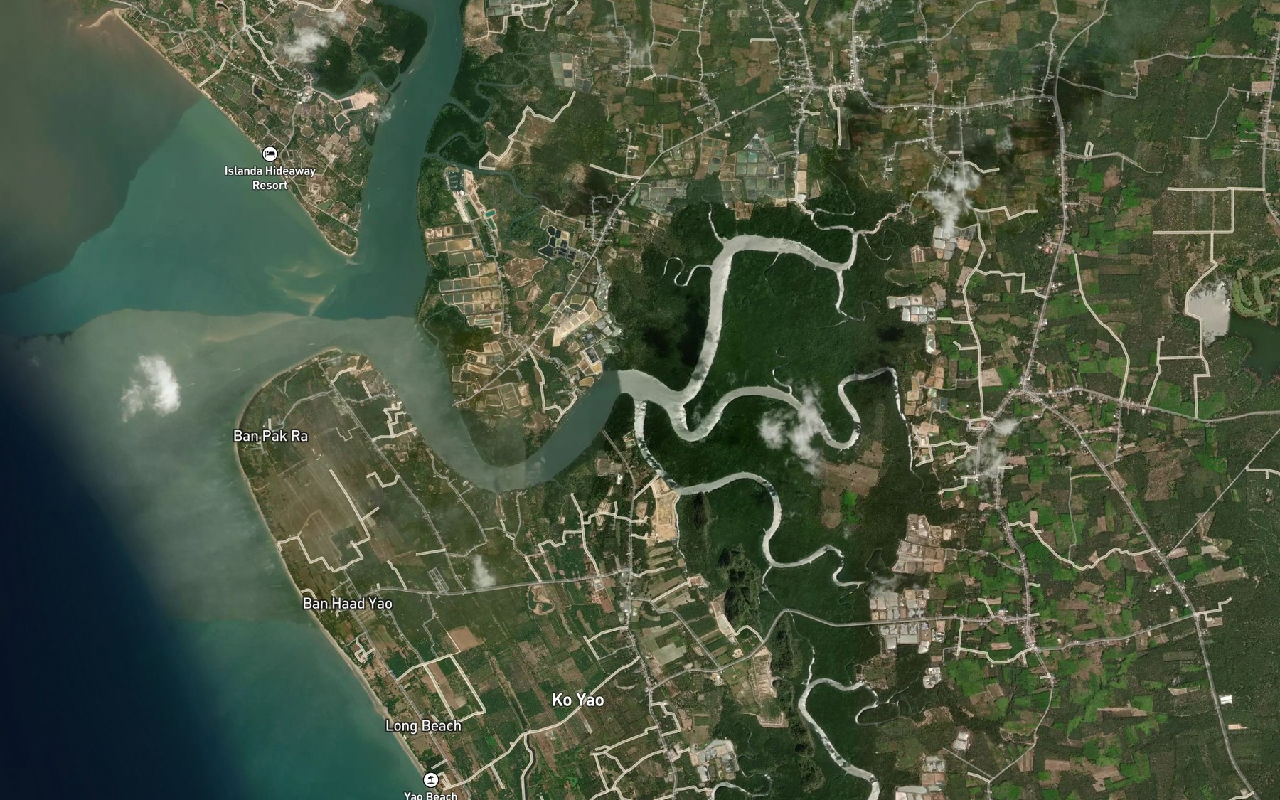 Satellite map of the Khlong Yuan