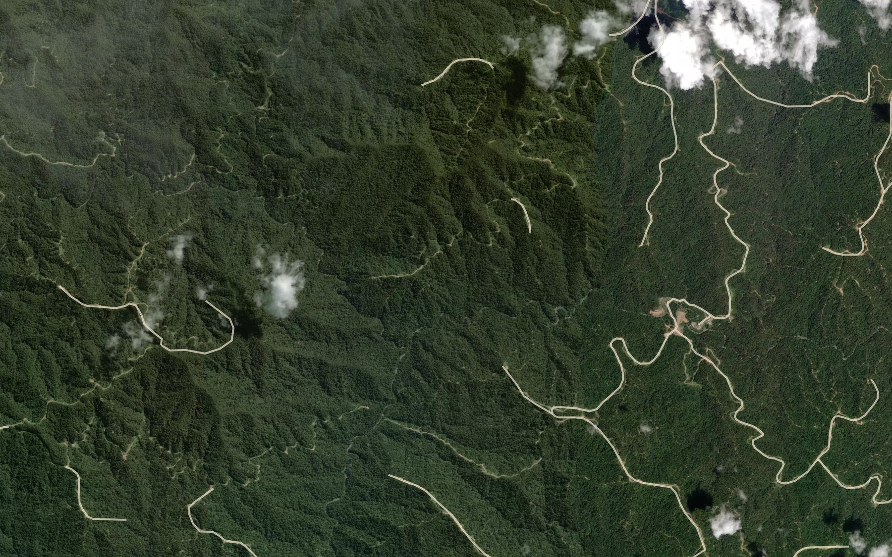 Satellite map of the Hulu Sungai Serani
