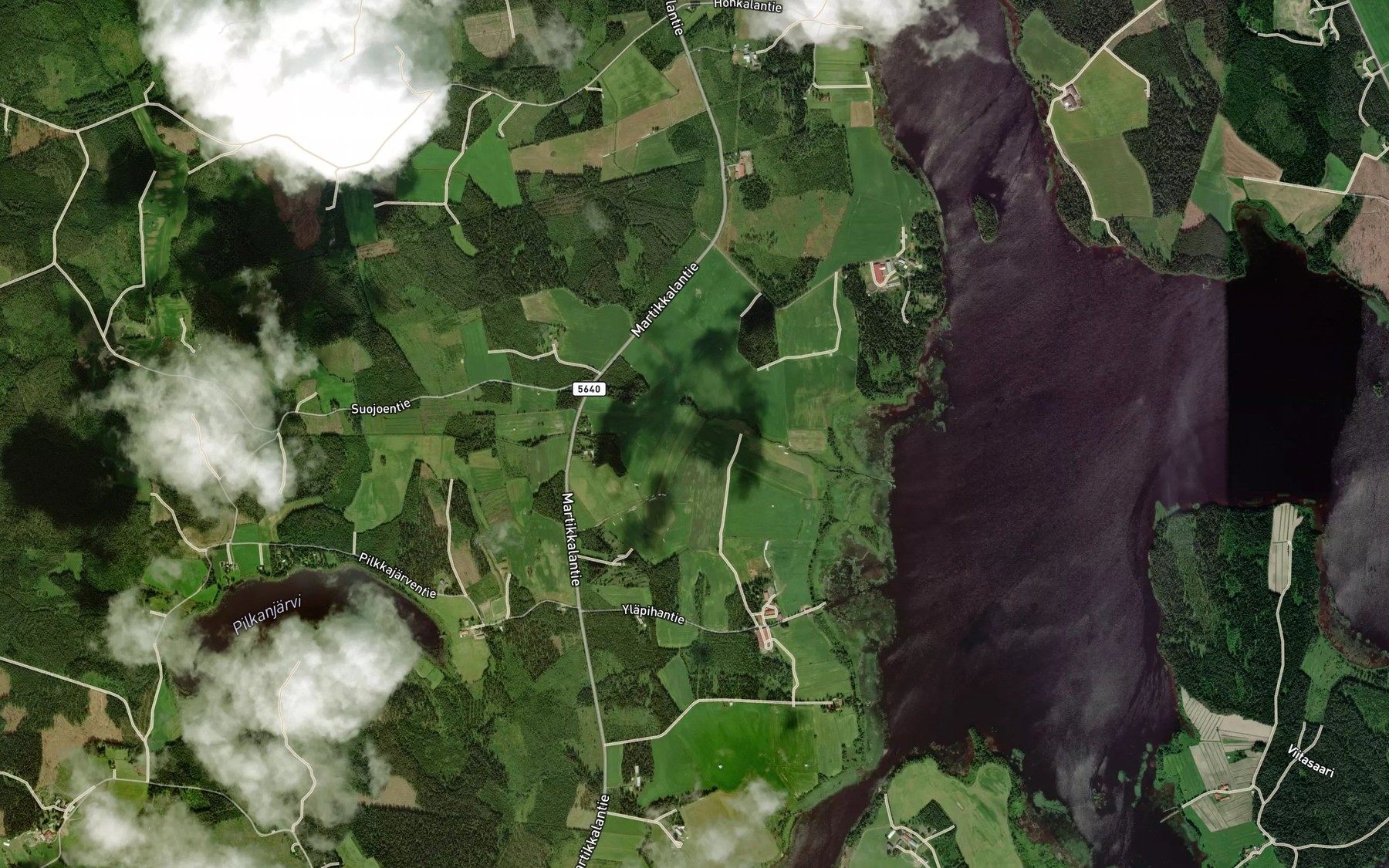 Satellite map of the Koivujoki