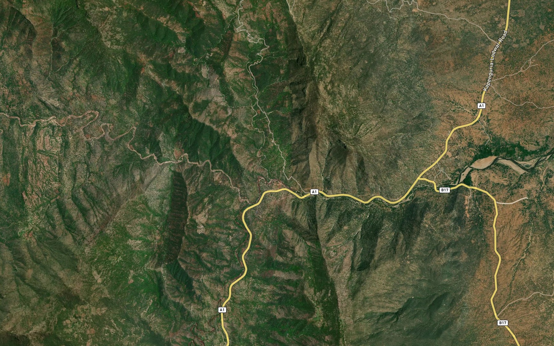 Satellite map of the Akeriemet