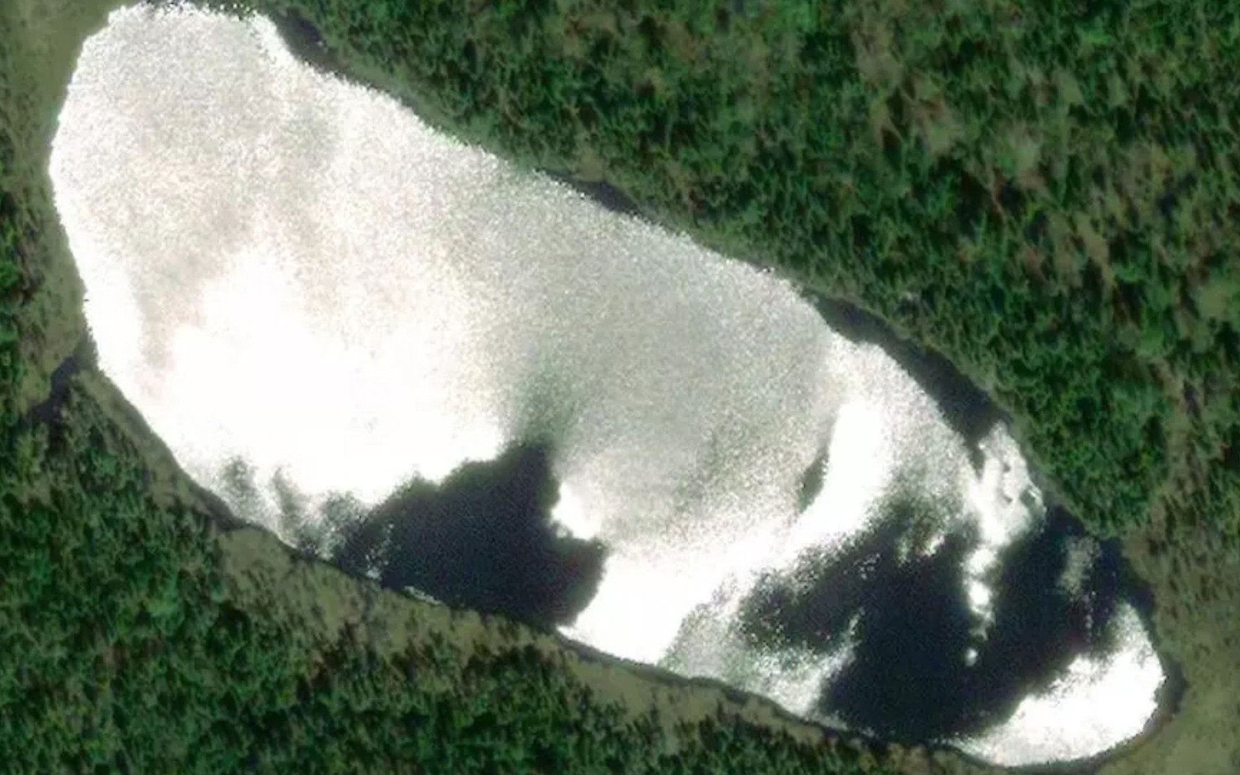 Satellite map of the Lac Ubac