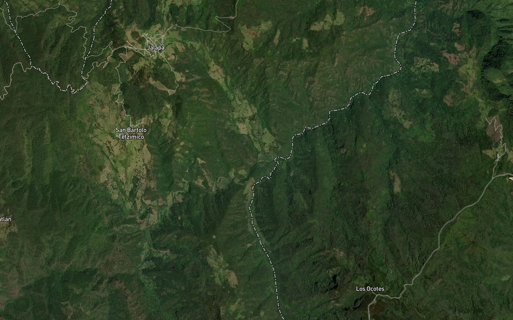 Satellite map of the Pilolonteco