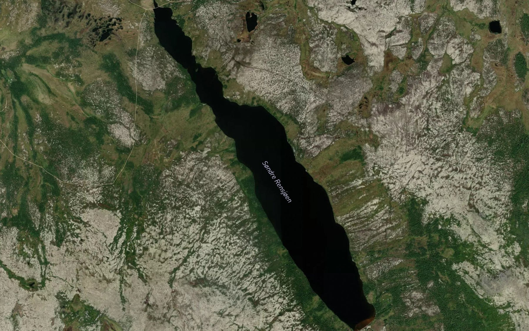 Satellite map of the Sore Rensjoen