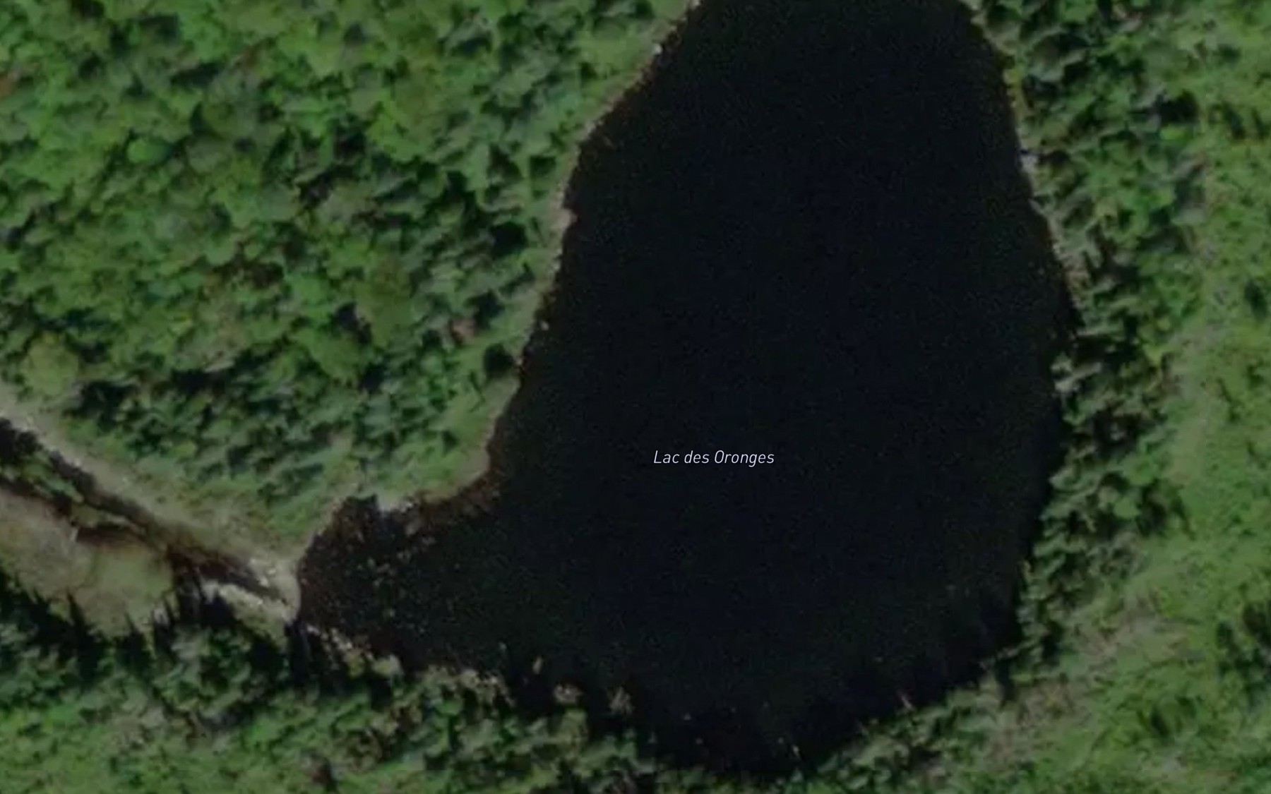 Satellite map of the Lac des Oronges