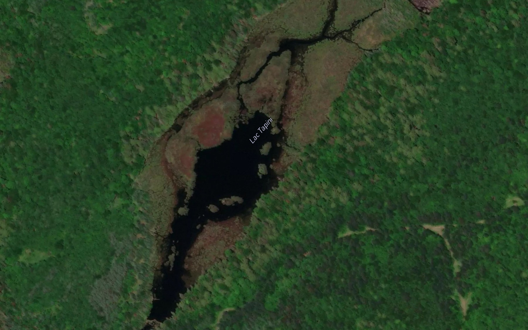 Satellite map of the Lac Tapini