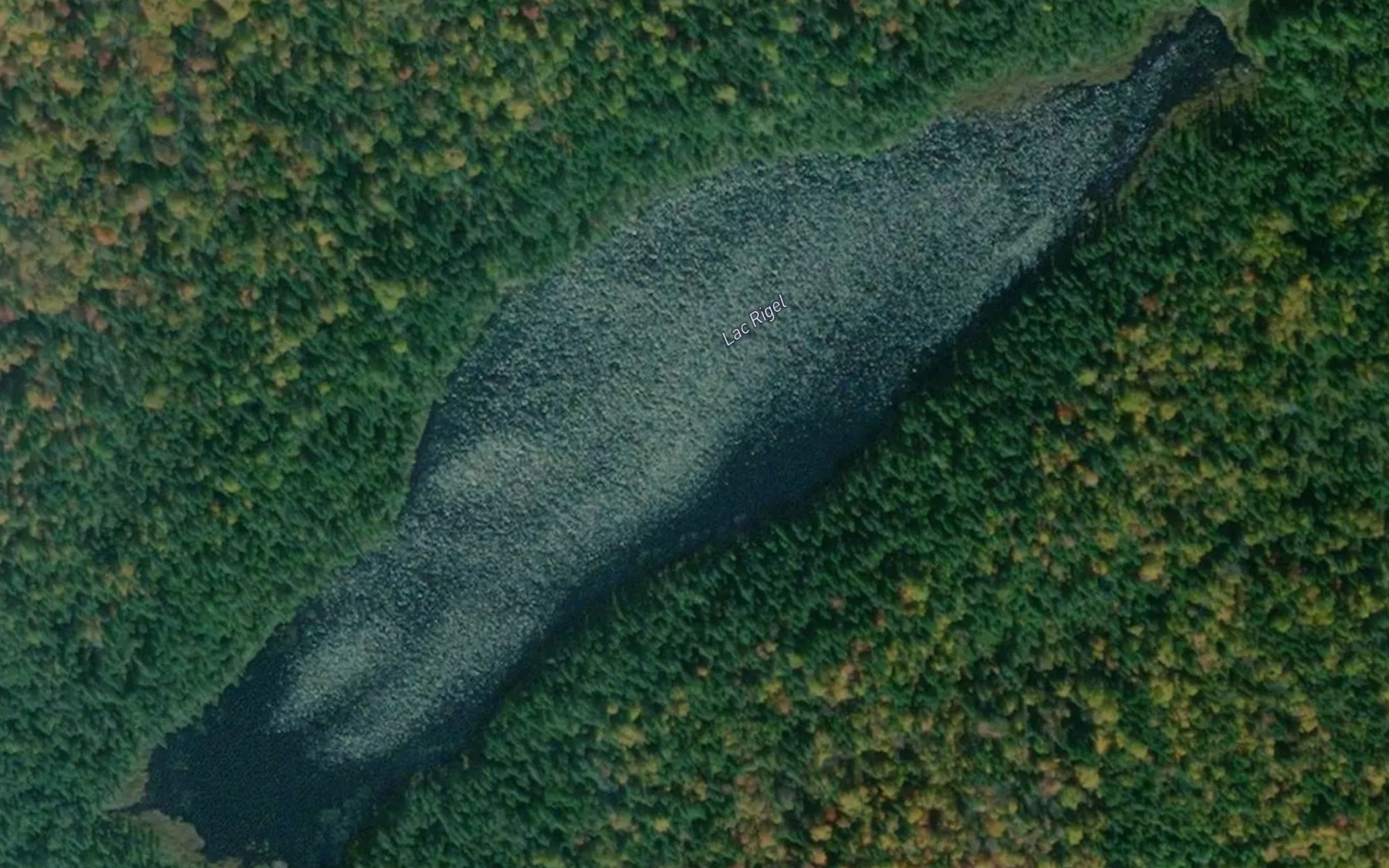 Satellite map of the Lac Rigel
