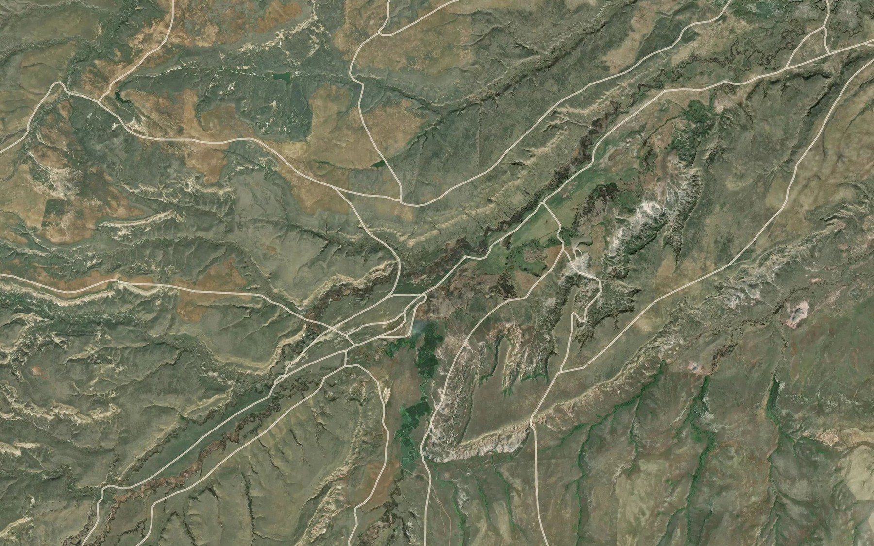 Satellite map of the Scott Creek