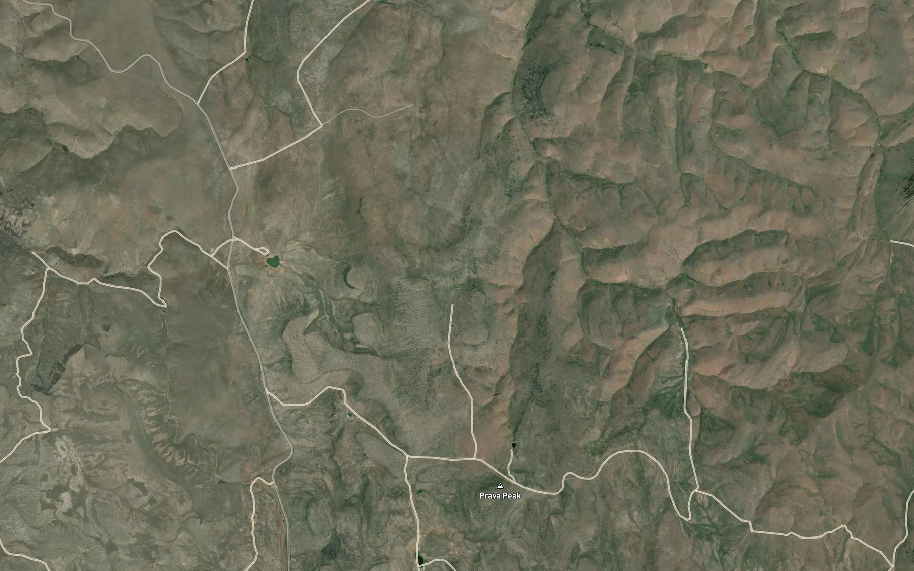 Satellite map of the Dinner Creek Reservoir Number Three