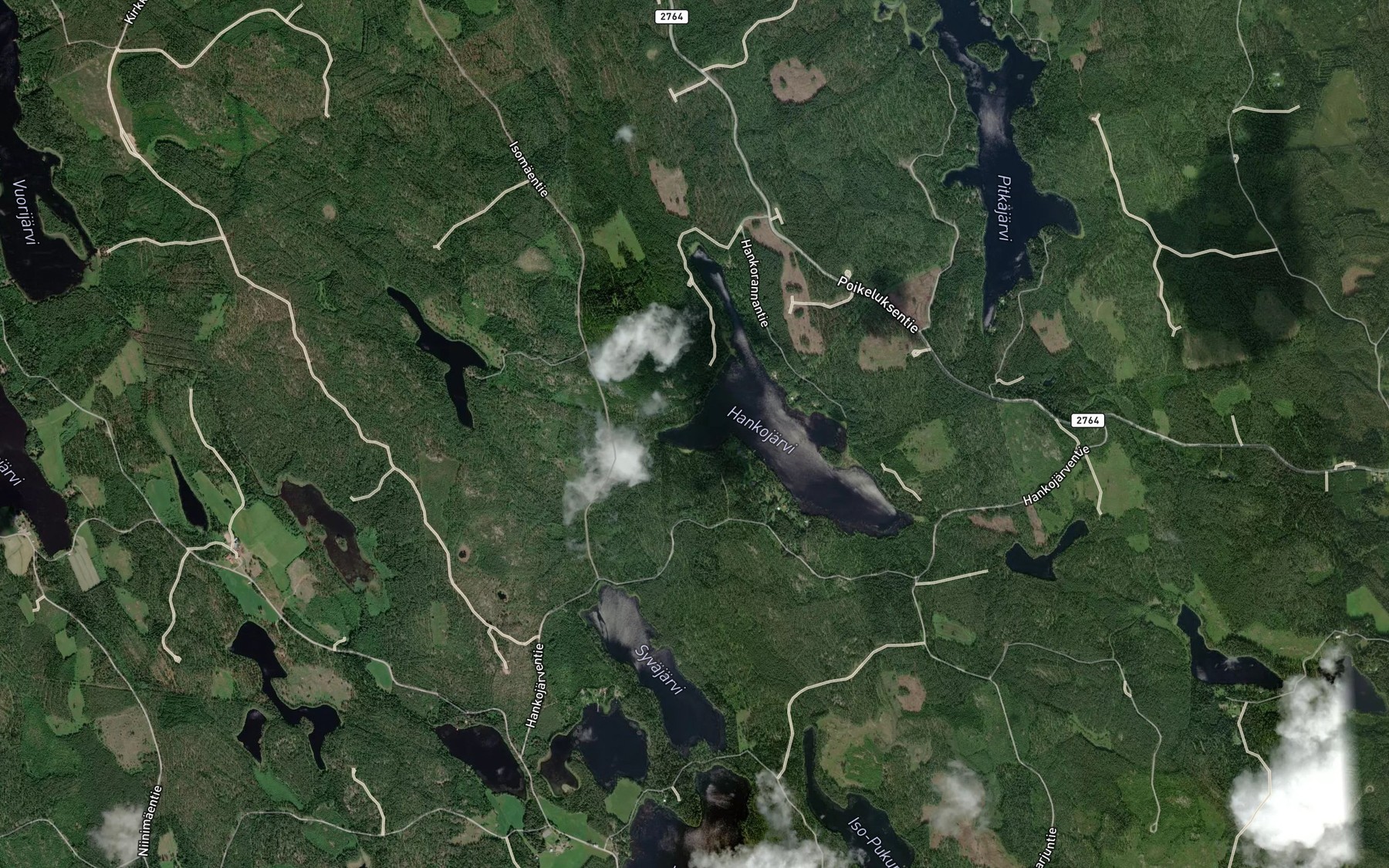 Satellite map of the Pulotteenlahti