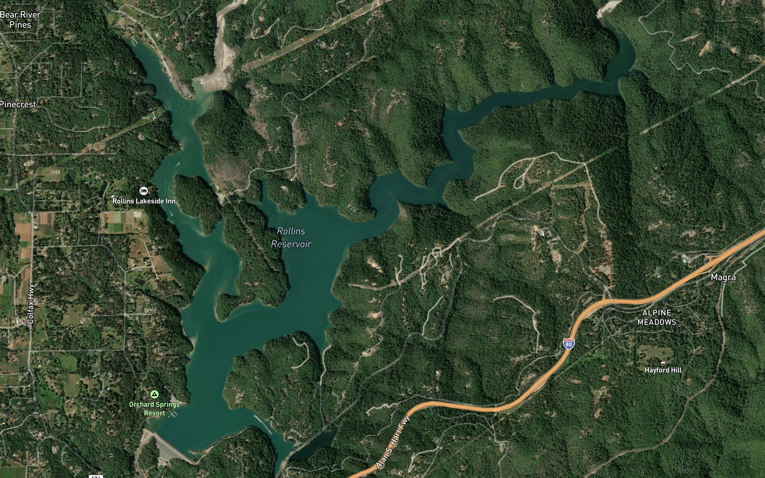 Rollins Reservoir