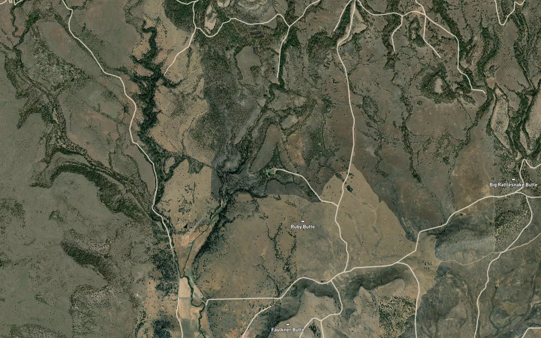 Satellite map of the Antelope Spring