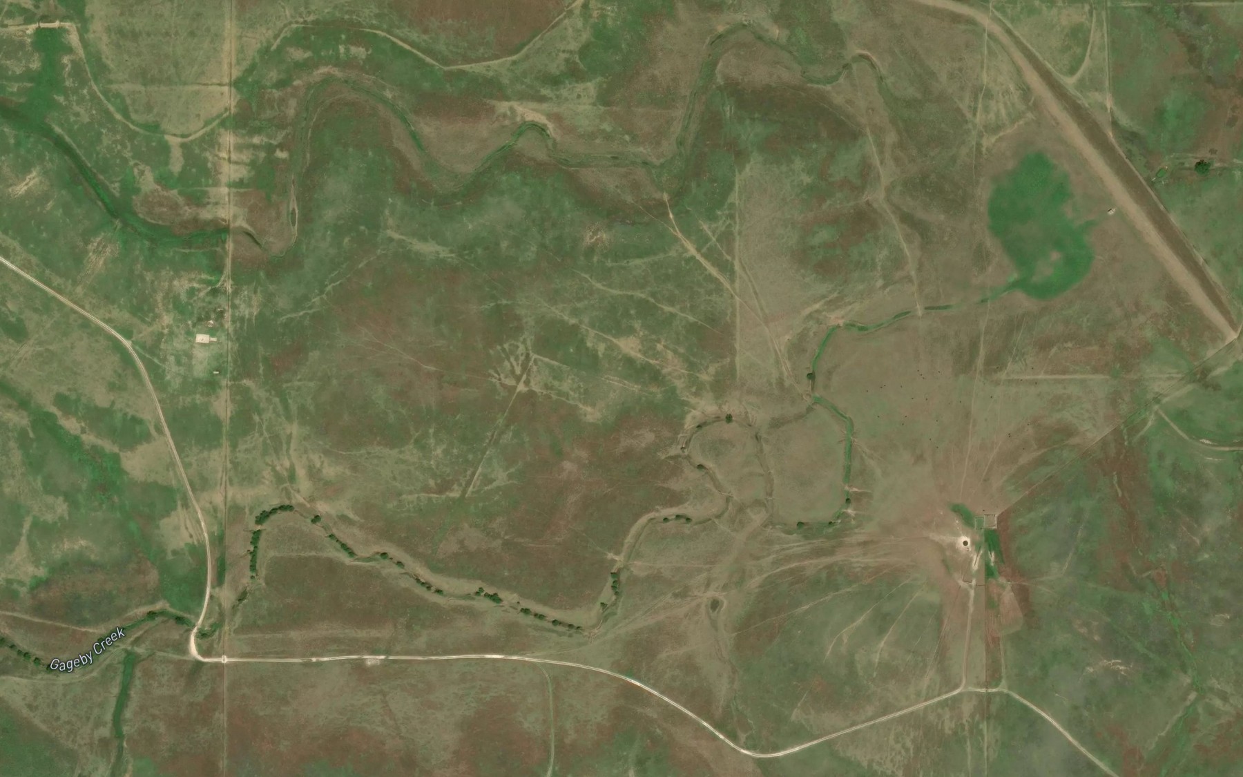 Satellite map of the Soil Conservation Service Site 17 Reservoir
