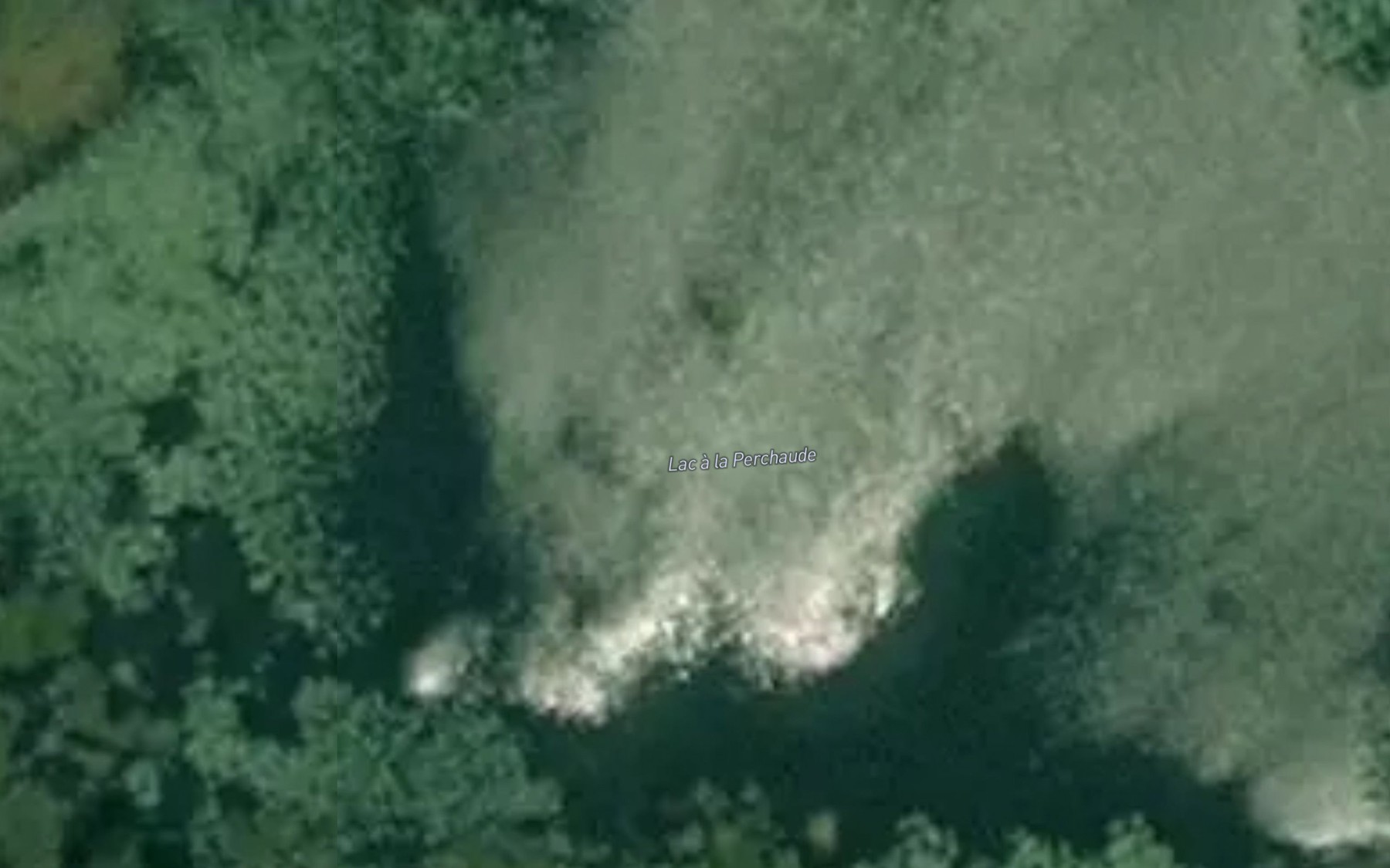 Satellite map of the Lac a la Perchaude