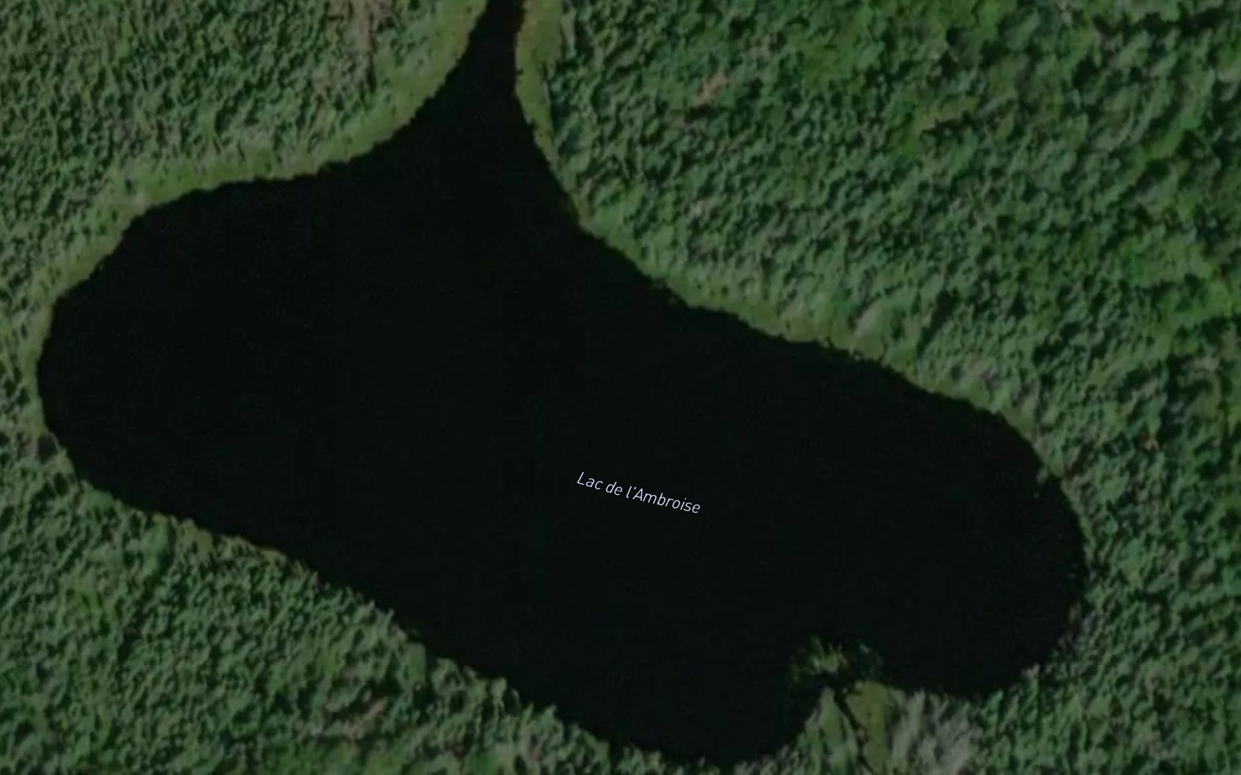 Satellite map of the Lac de l'Ambroise