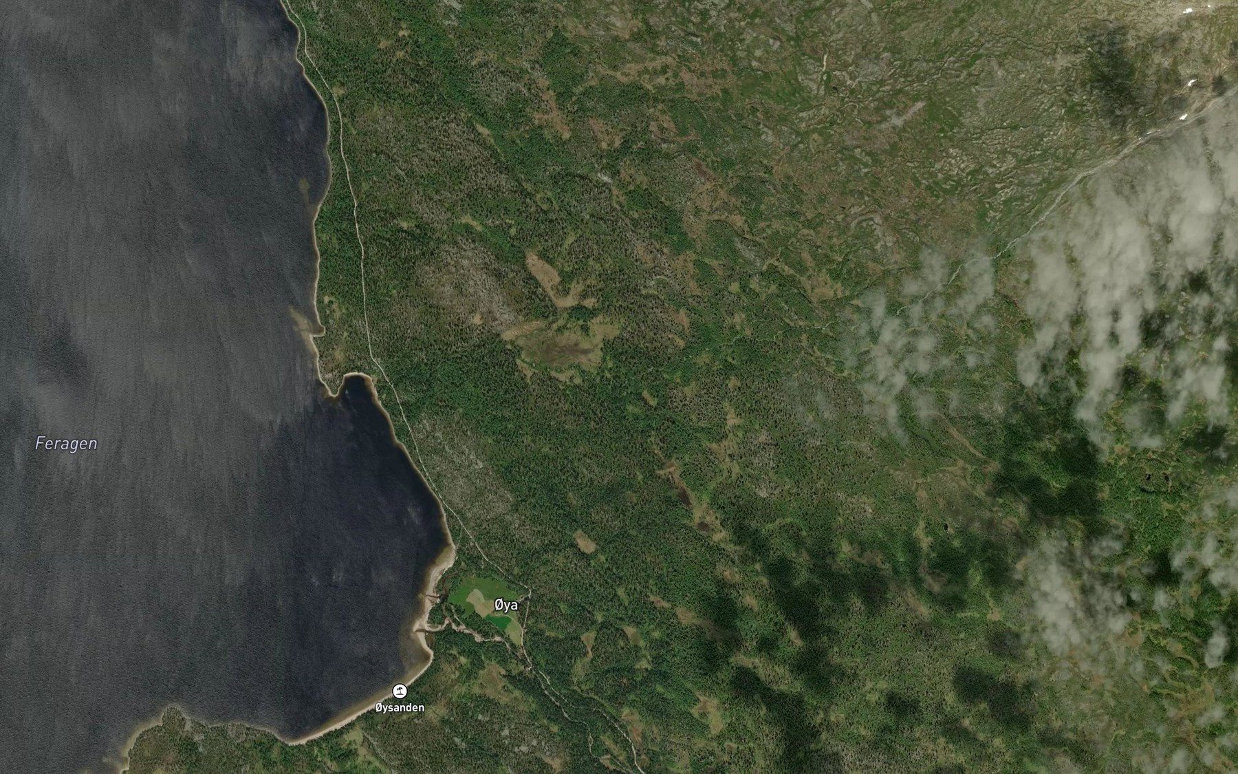 Satellite map of the Stovelbekken