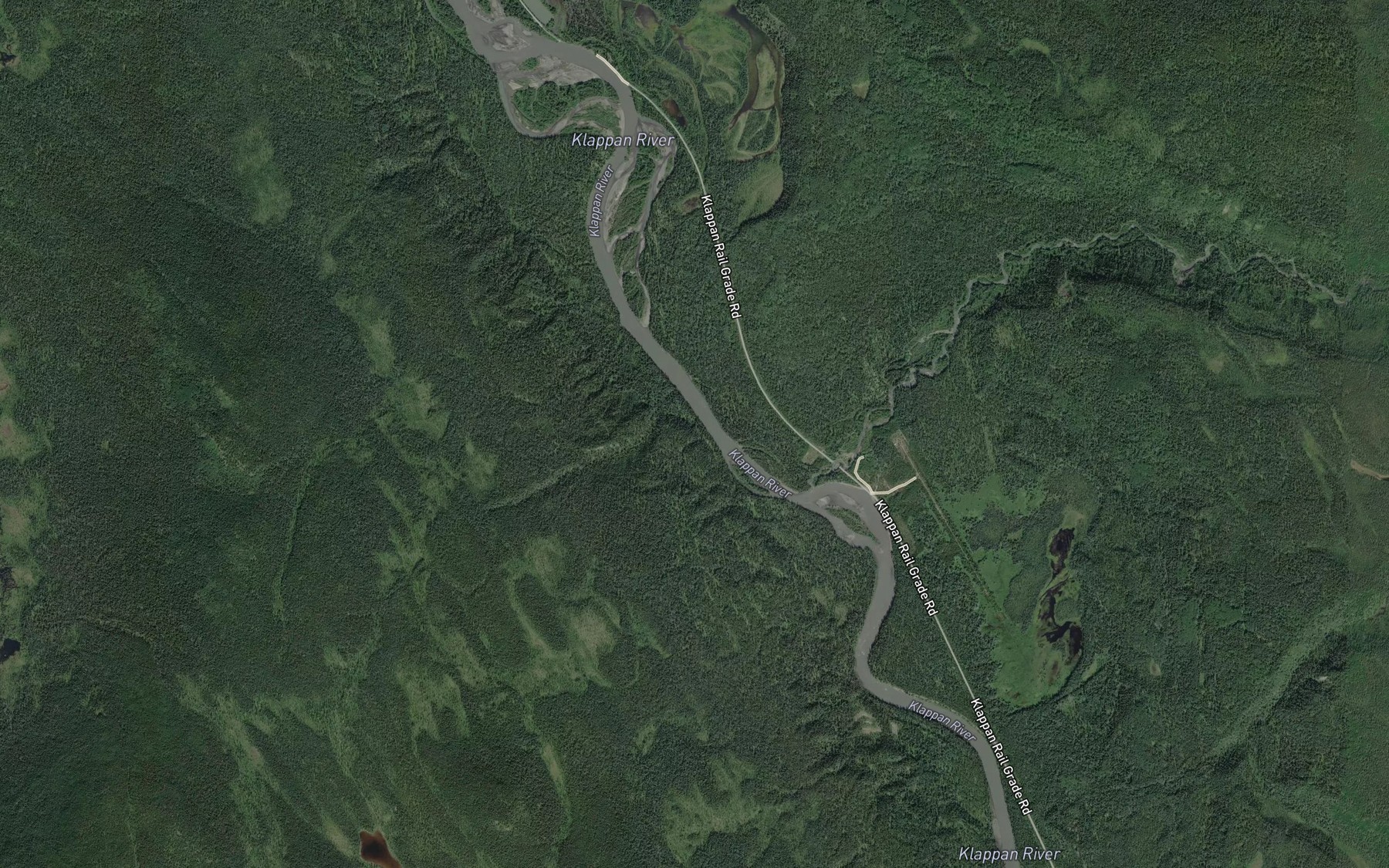 Satellite map of the McEwan Creek
