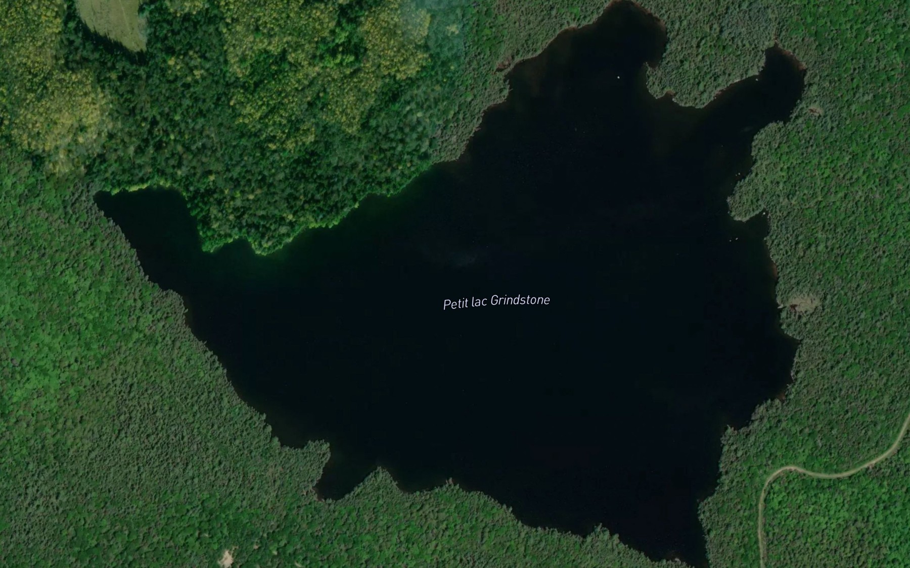 Satellite map of the Petit lac Grindstone