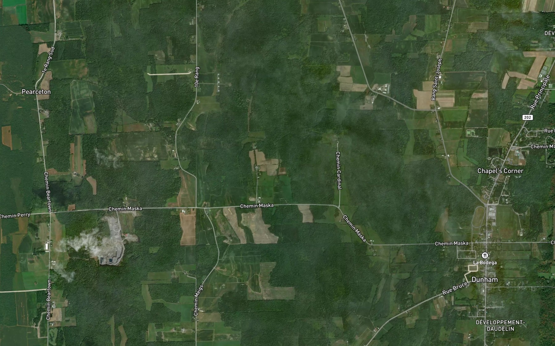 Satellite map of the Embranchement Craig-Breault