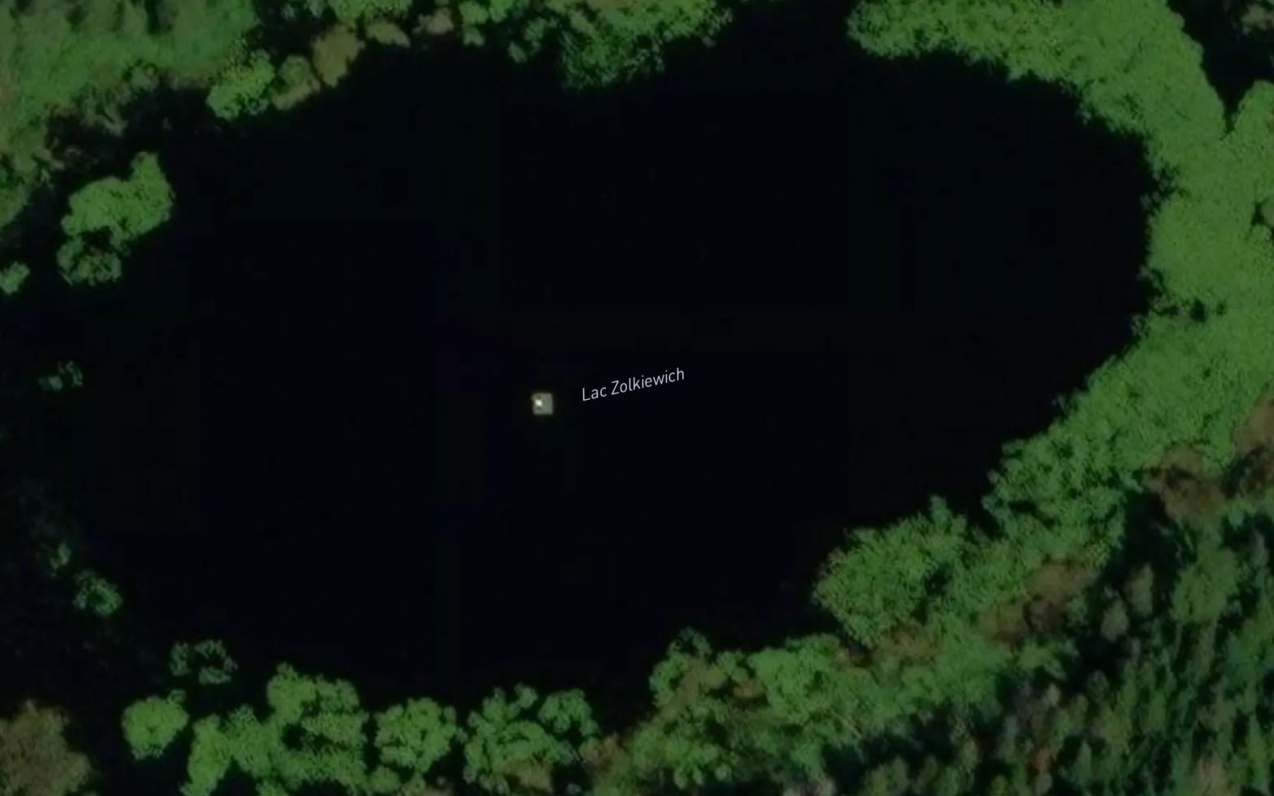 Satellite map of the Lac Zolkiewich