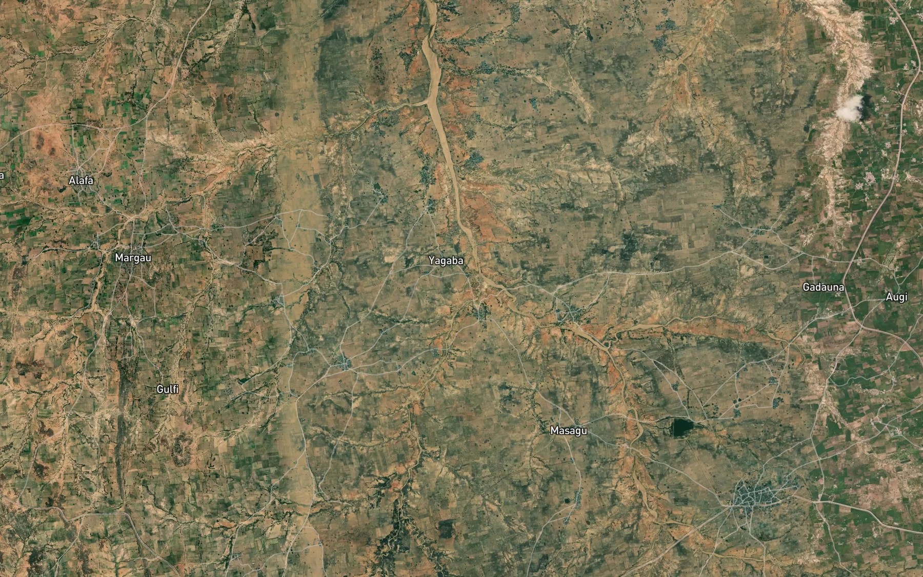 Satellite map of the Maje