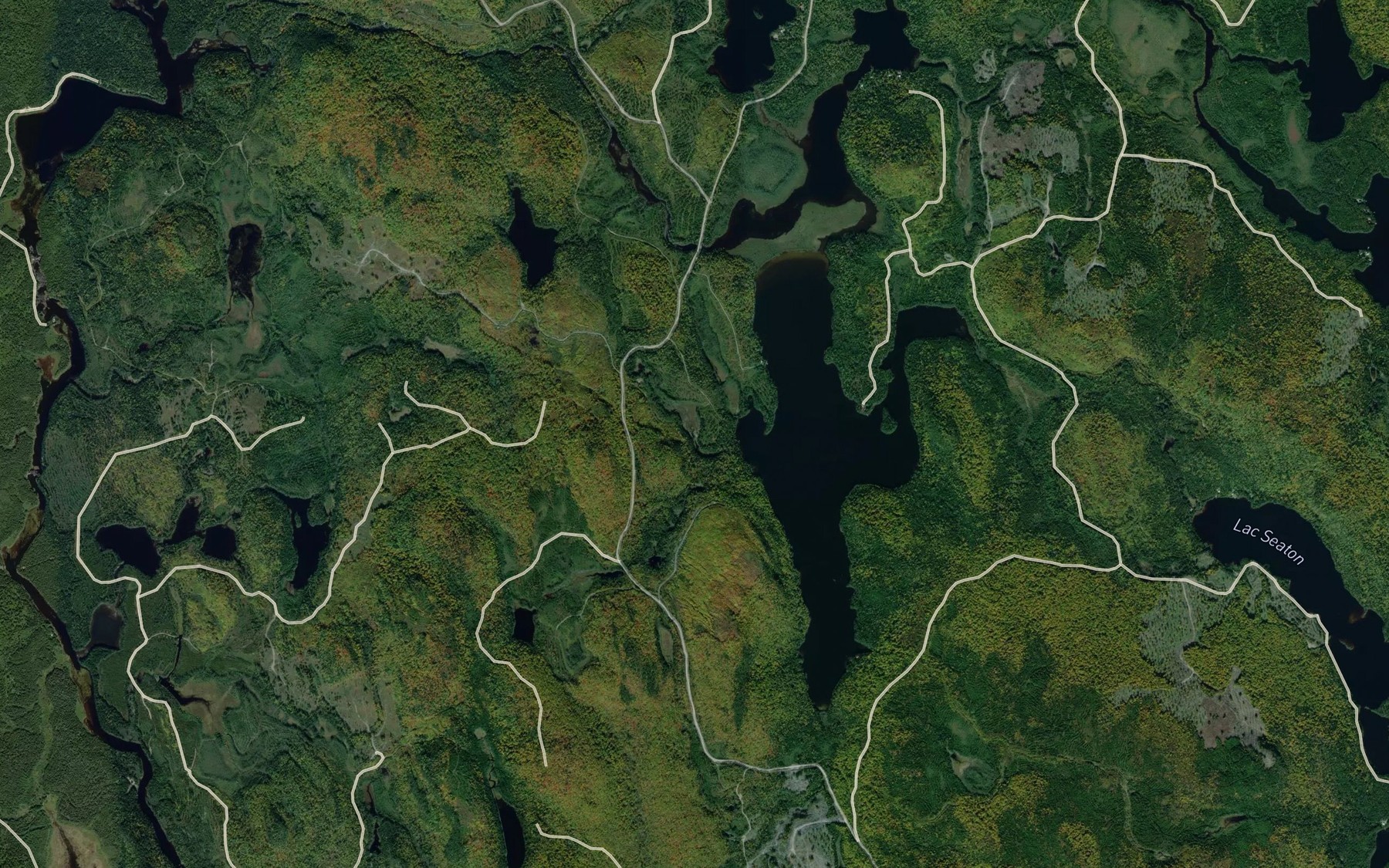 Satellite map of the Lac Ci-Joint
