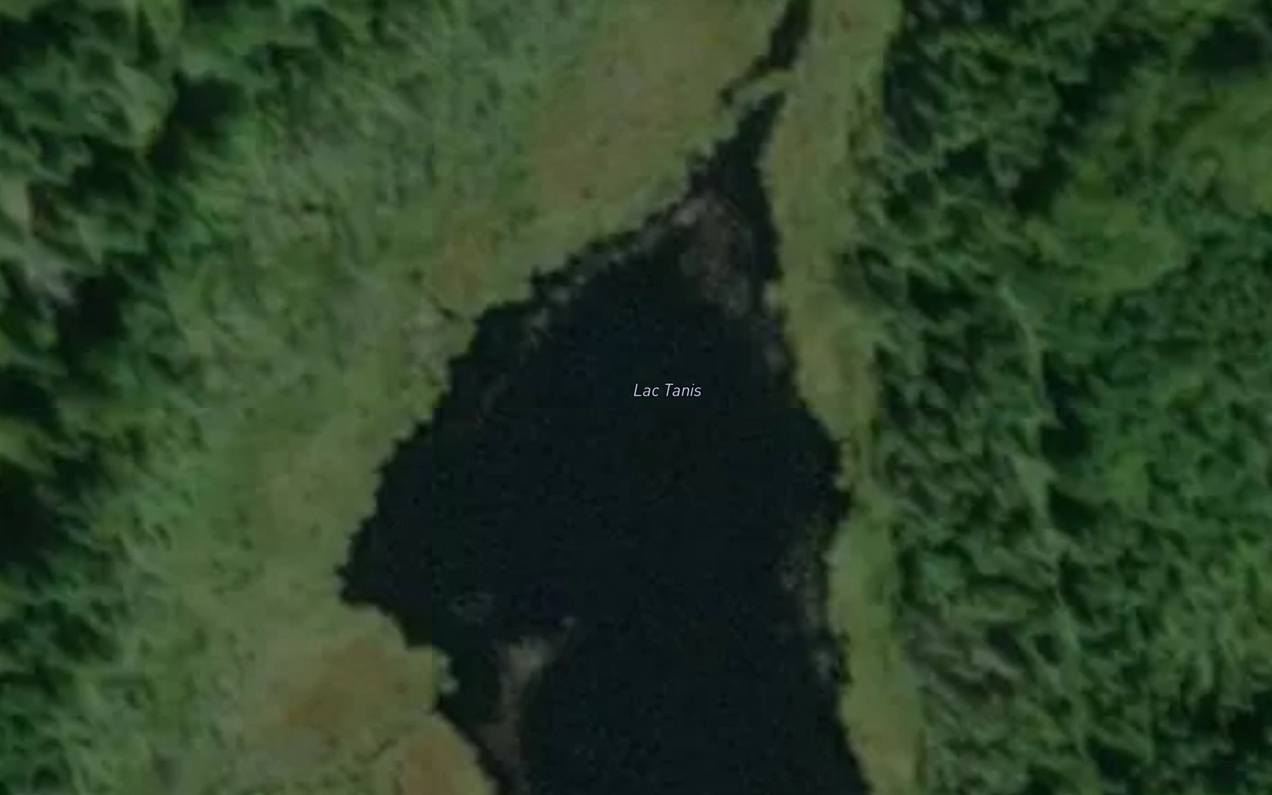 Satellite map of the Lac Tanis