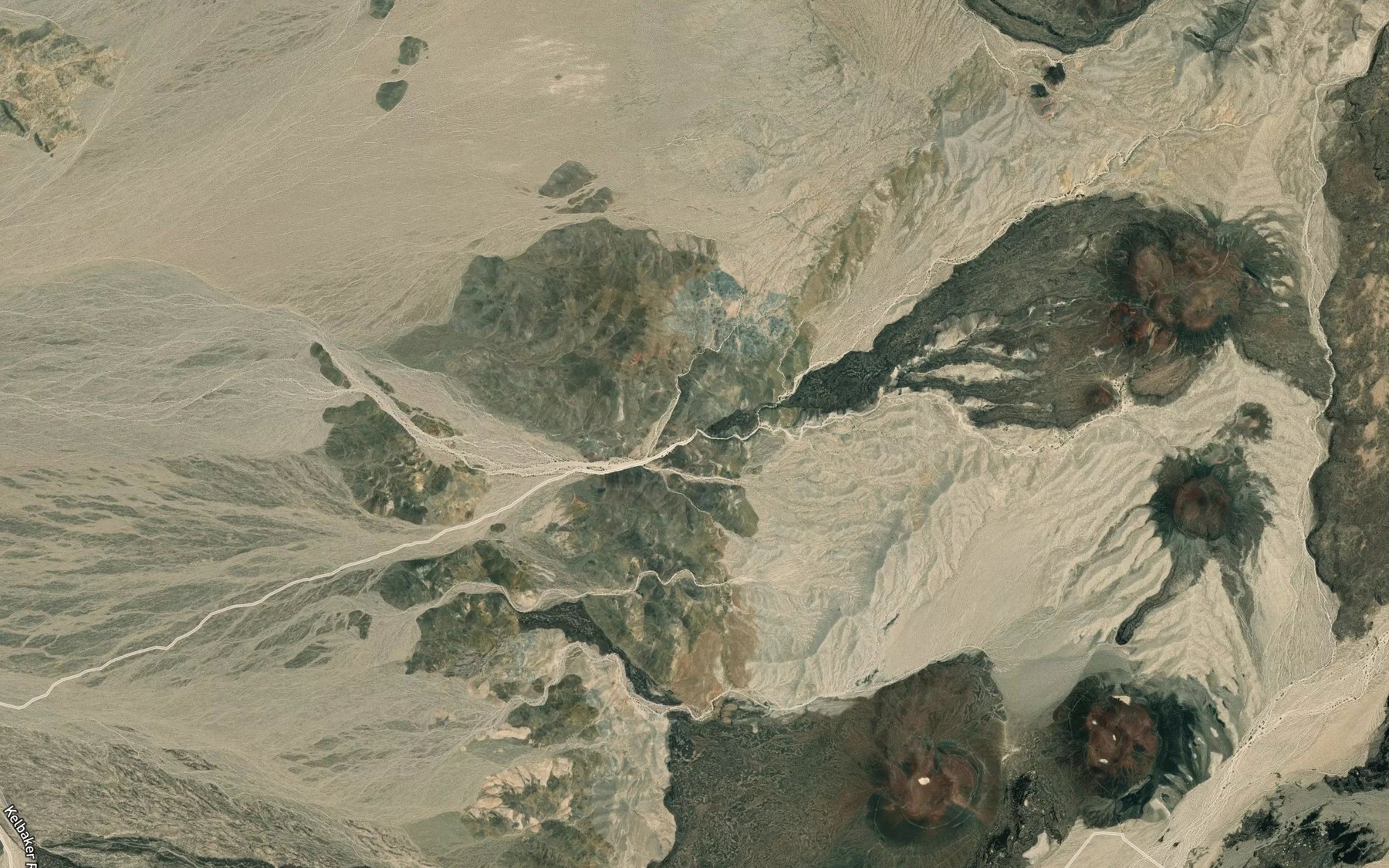 Satellite map of the Indian Spring