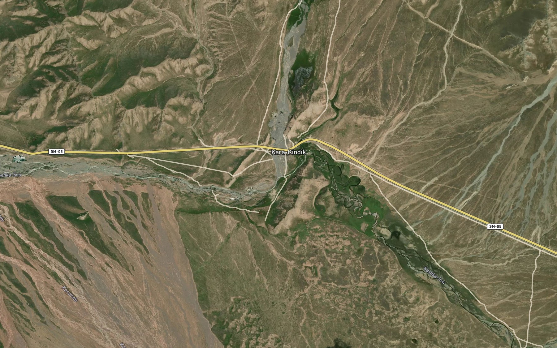 Satellite map of the Shart