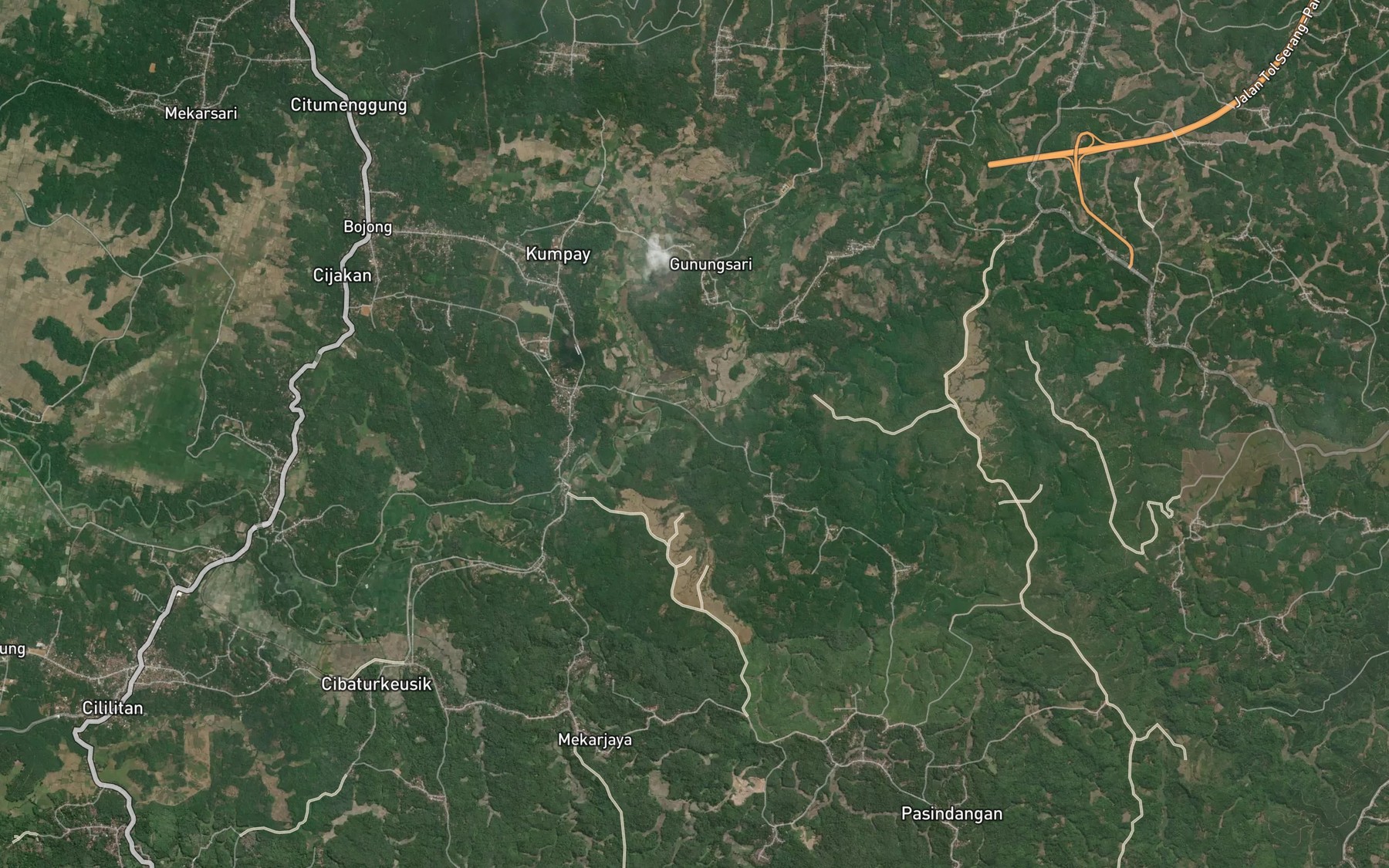 Satellite map of the Ci Karero