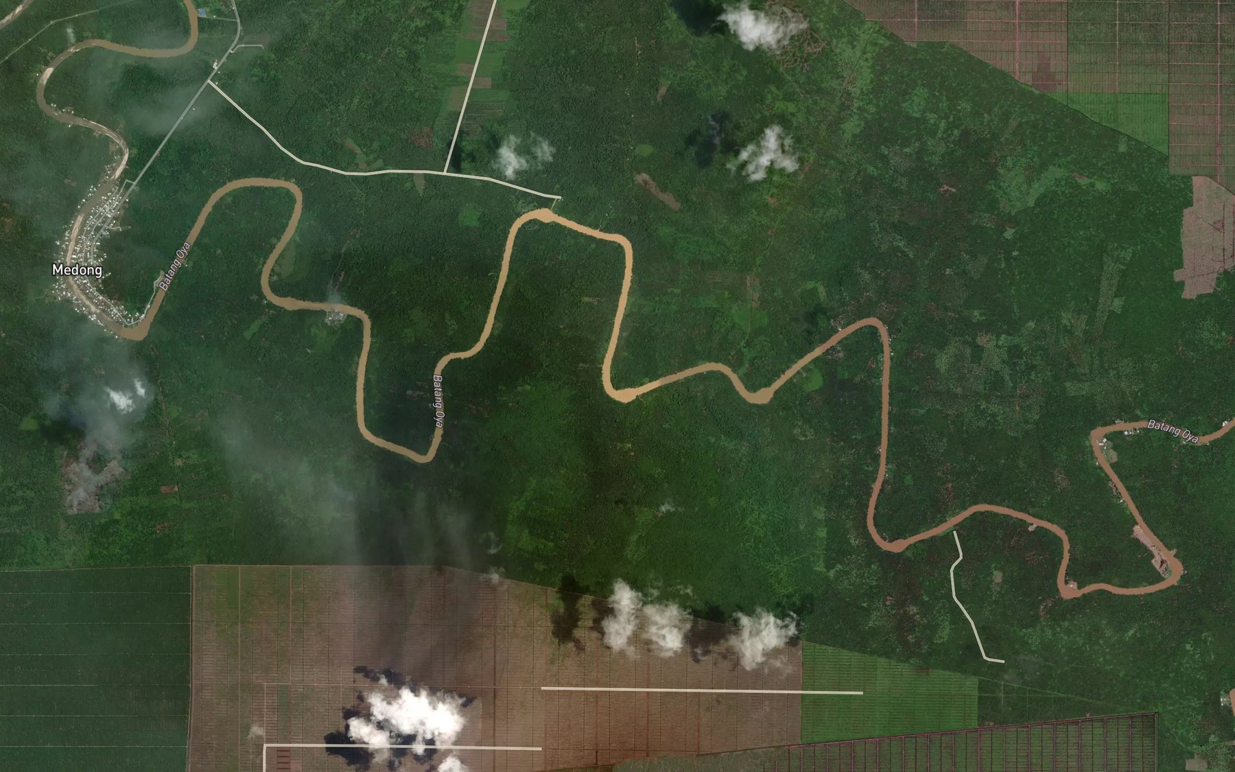 Satellite map of the Tanjung Lebangan Ayang