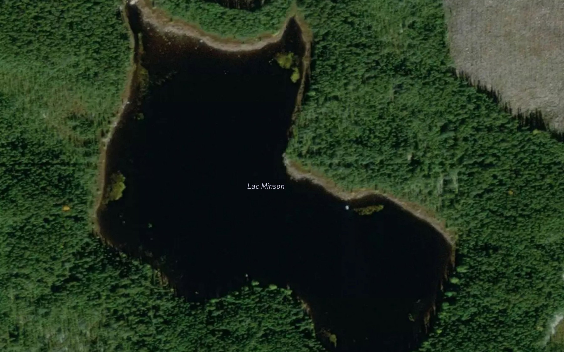 Satellite map of the Lac Minson