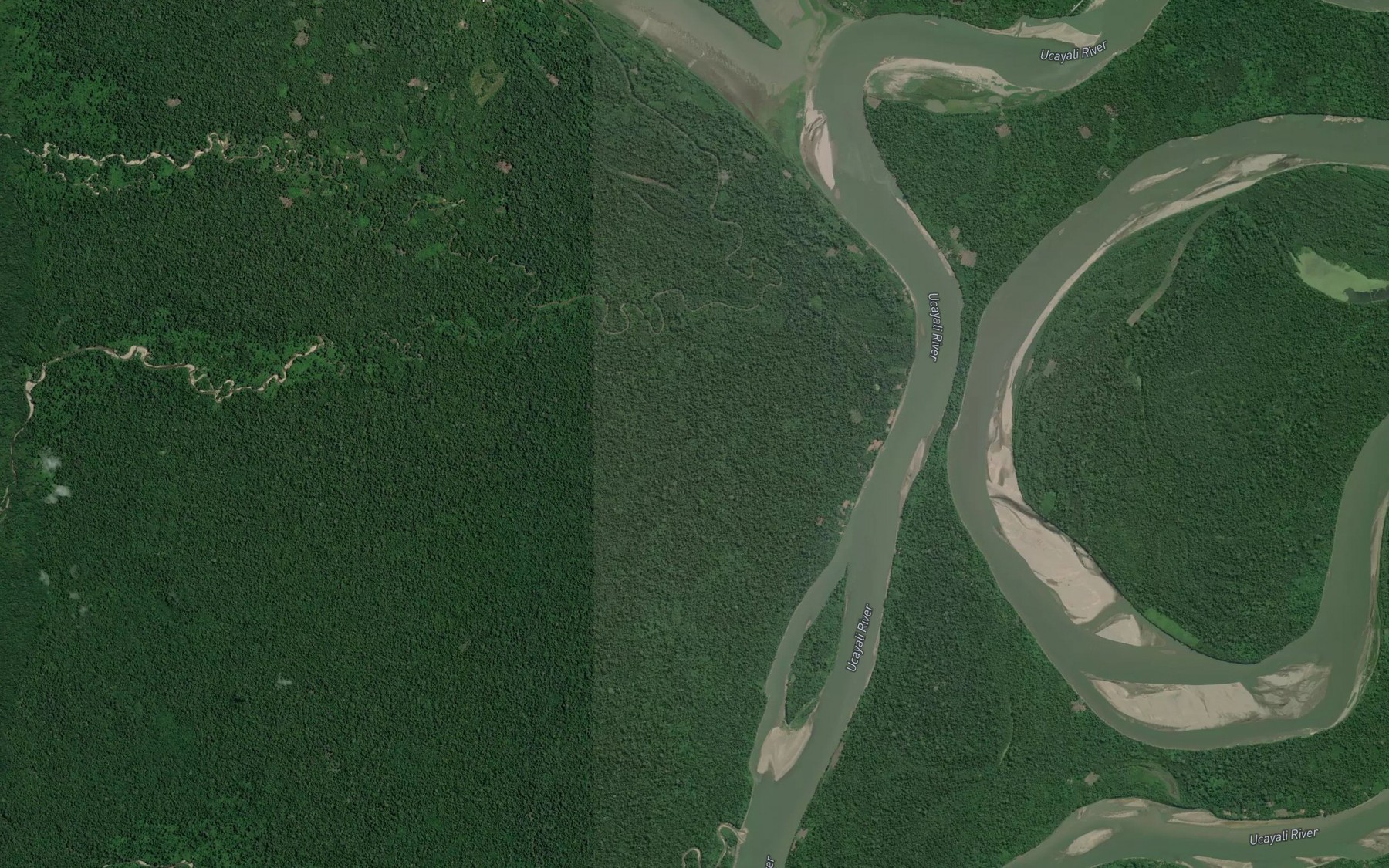 Satellite map of the Rio Curahuania
