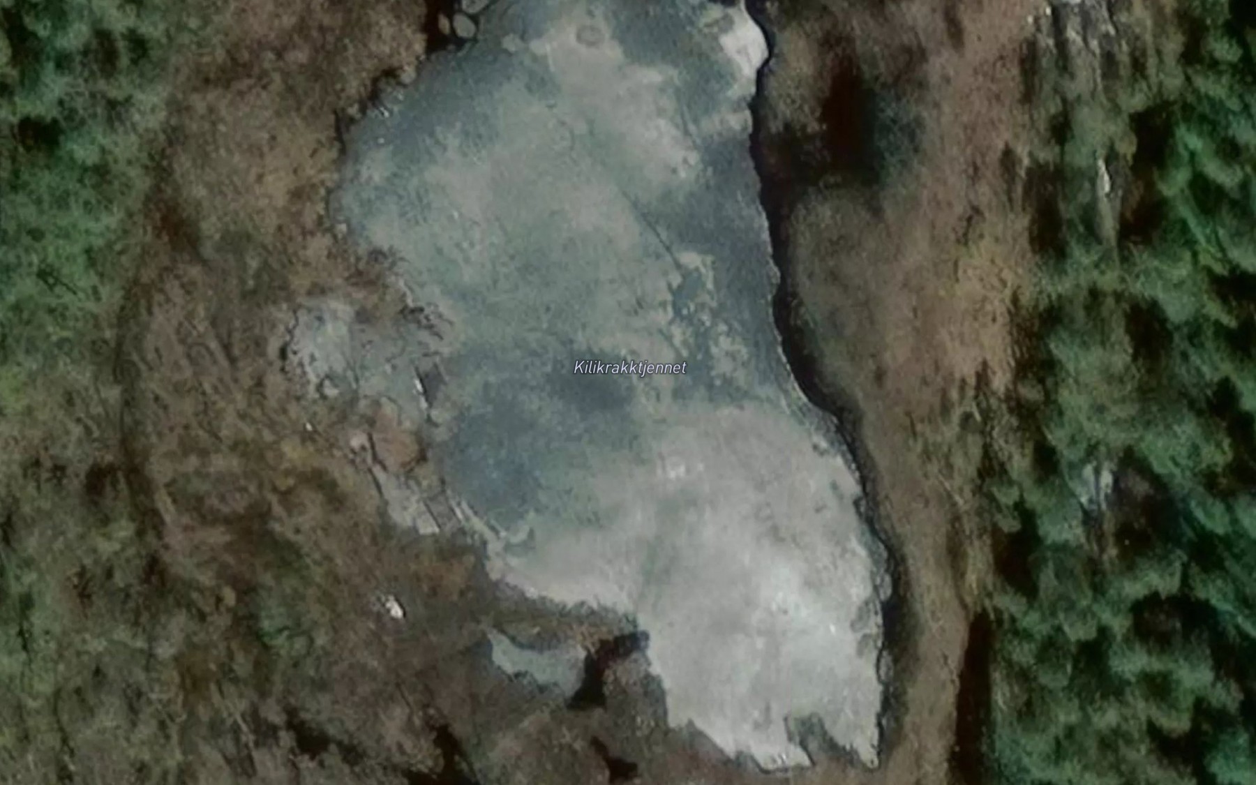 Satellite map of the Kilikrakktjennet