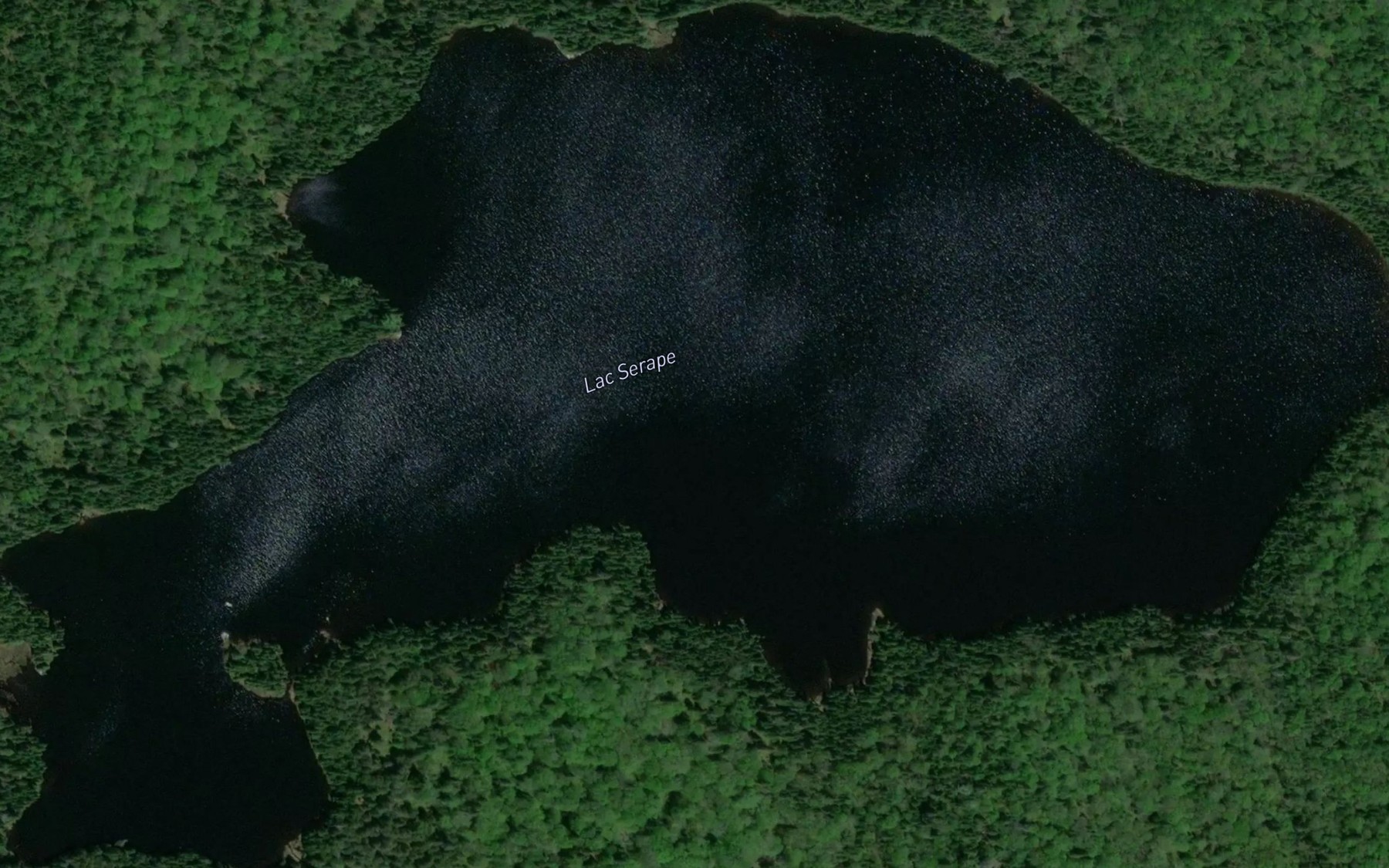 Satellite map of the Lac Serape