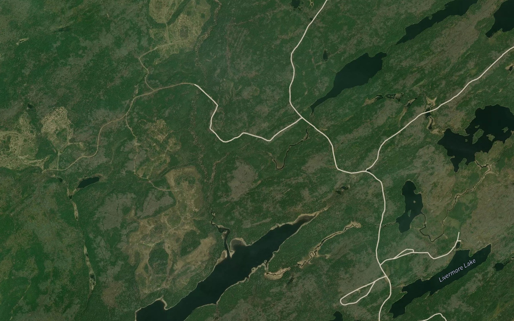 Satellite map of the Gutteridge Creek