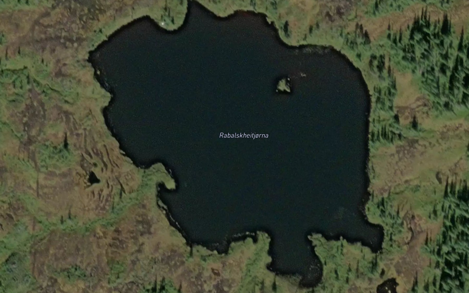 Satellite map of the Rabalskheitjorna