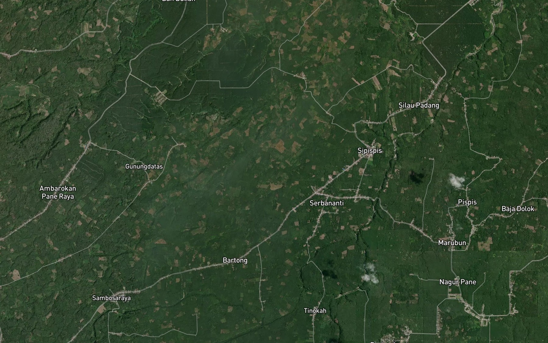 Satellite map of the Bah Karindang