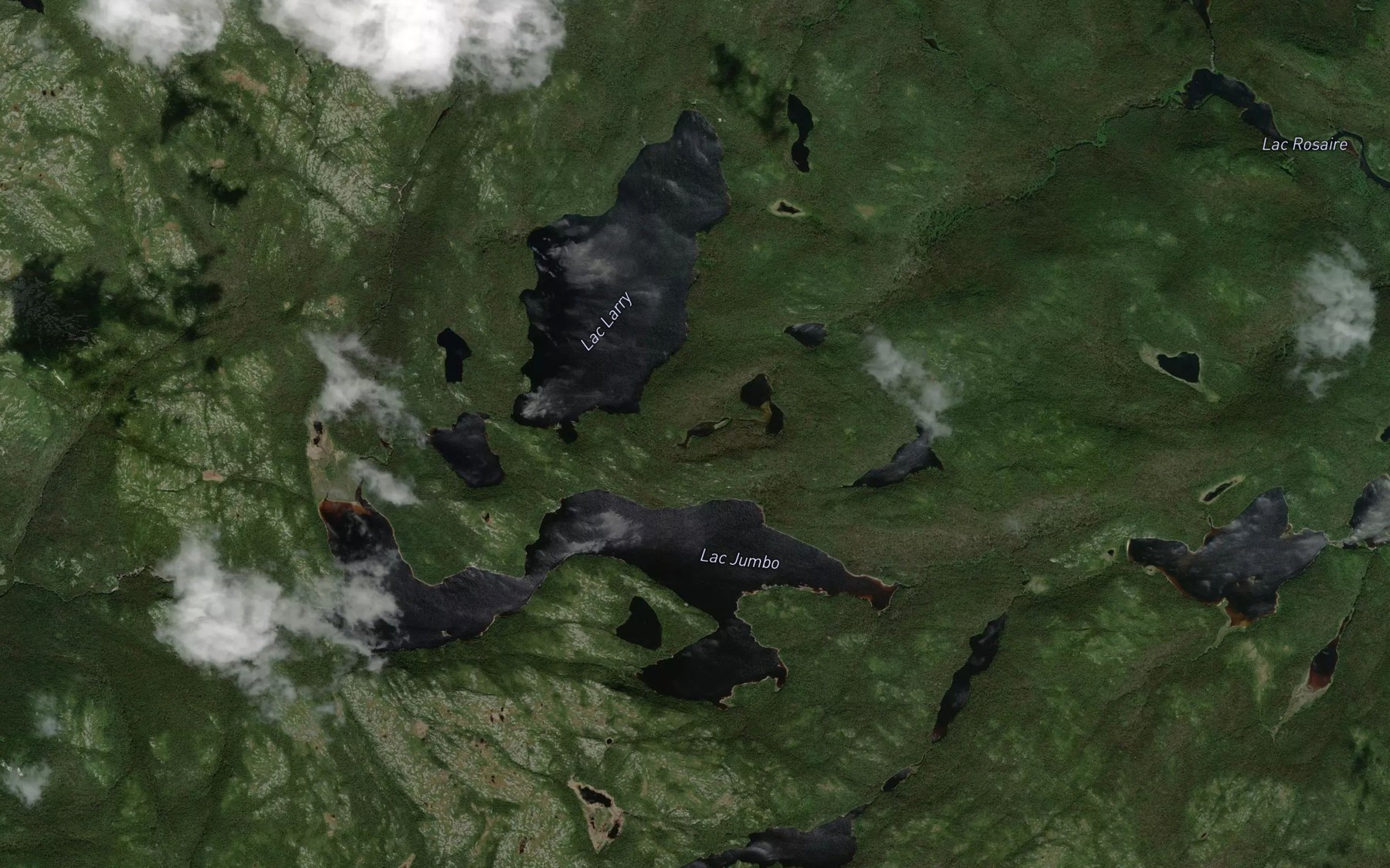 Satellite map of the Lac Rainal