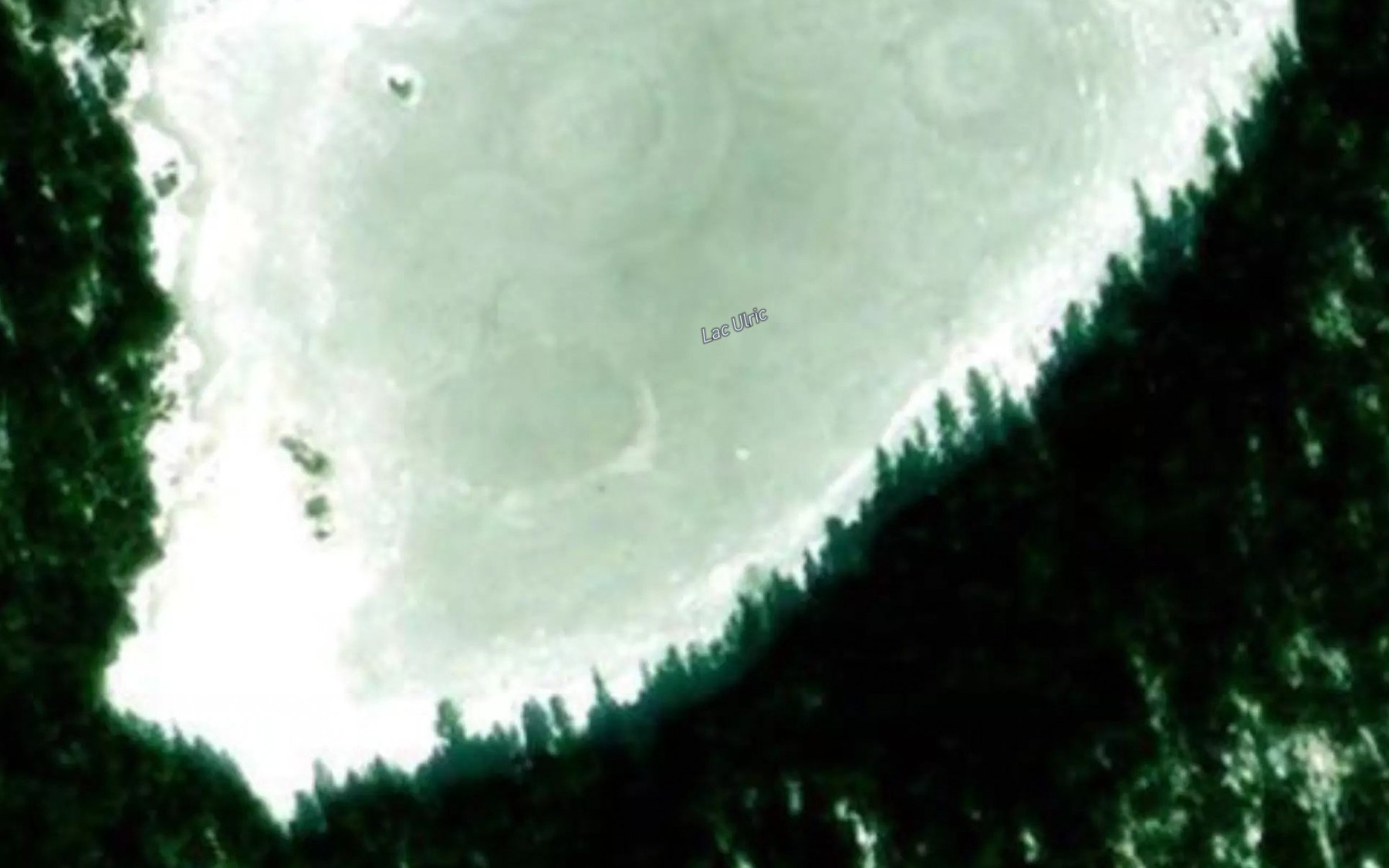 Satellite map of the Lac Ulric
