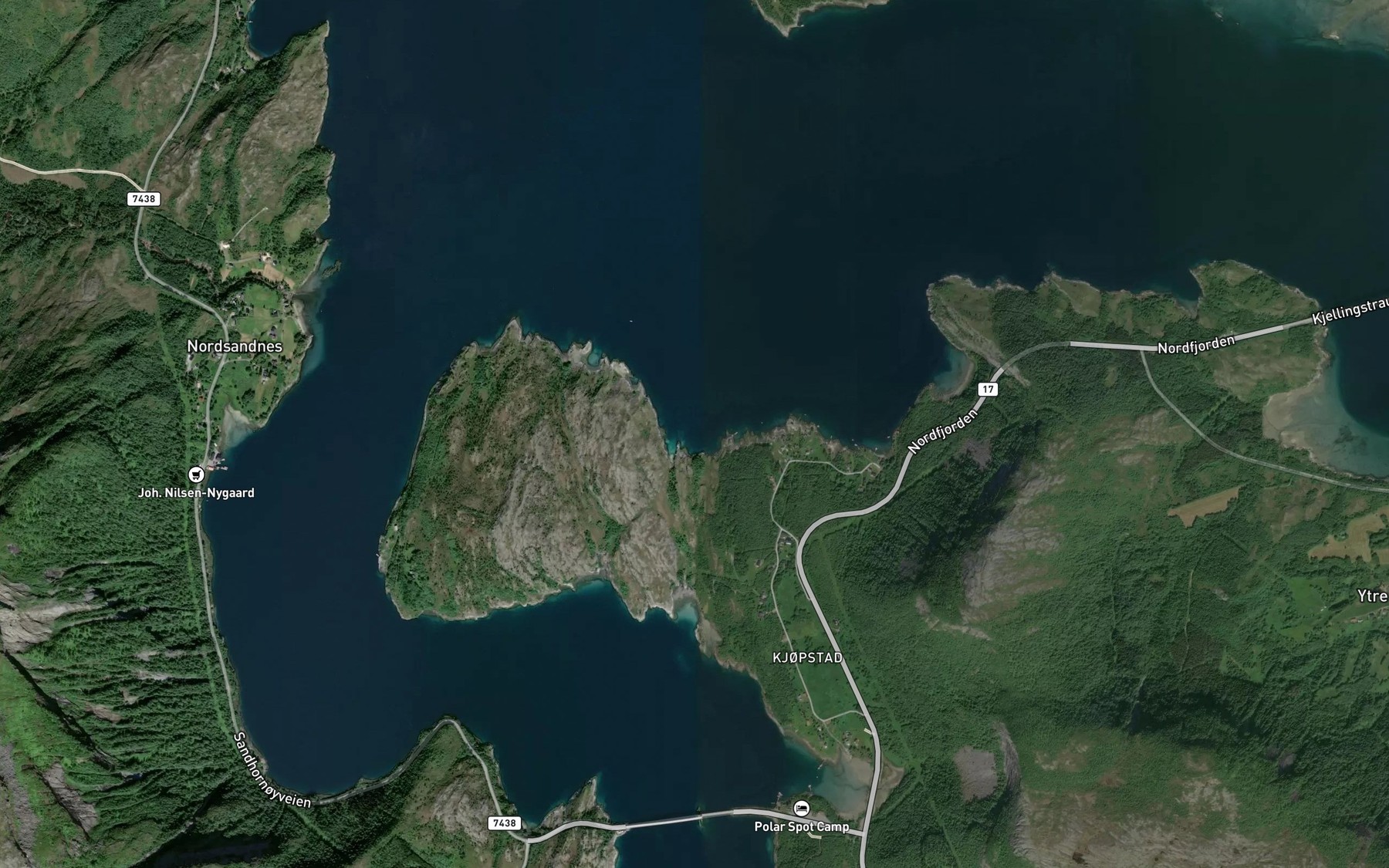 Satellite map of the Hamn
