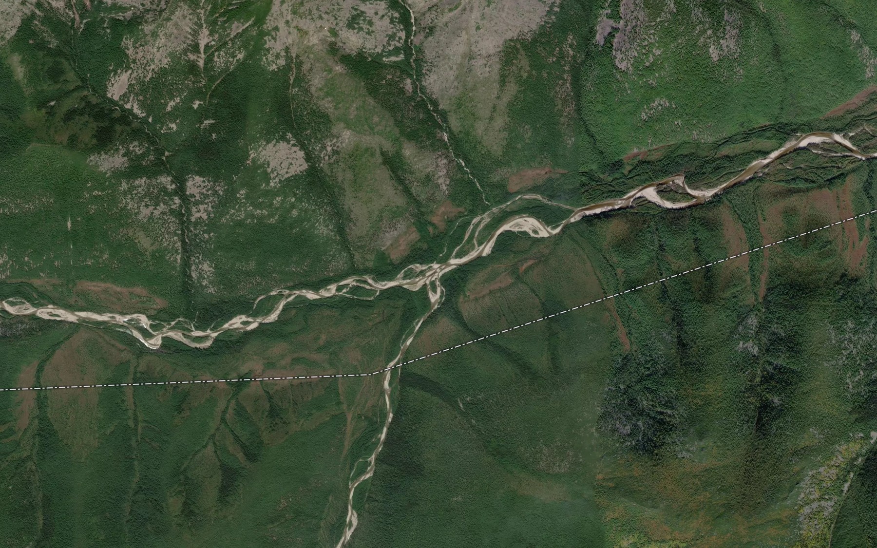 Satellite map of the Chogorma-Makit