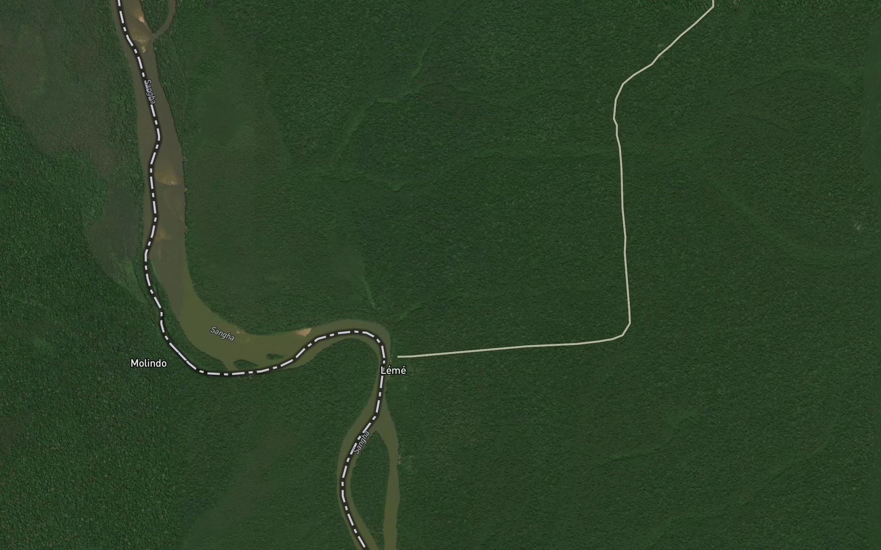 Satellite map of the Molapa