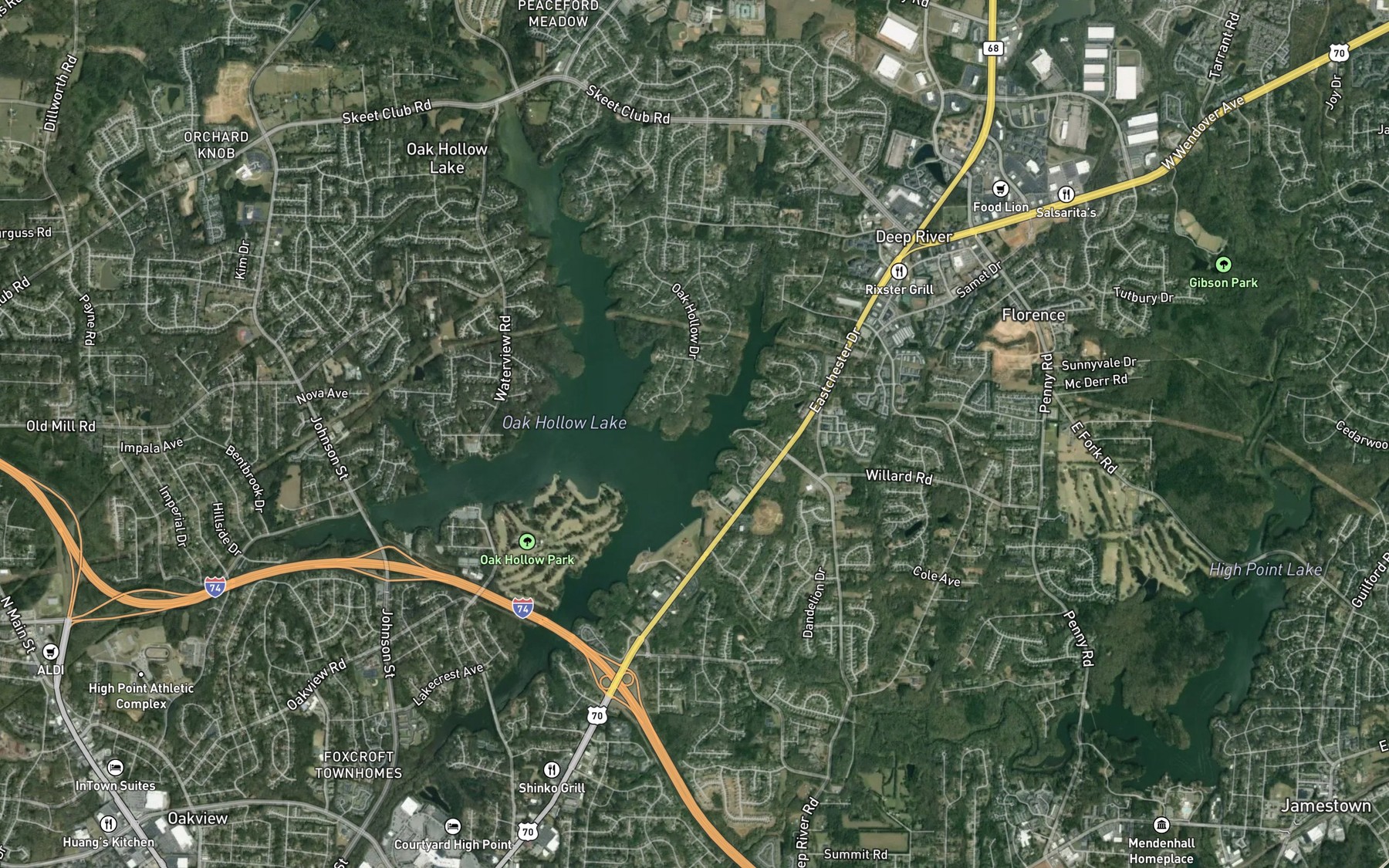 Satellite map of the Spot 7